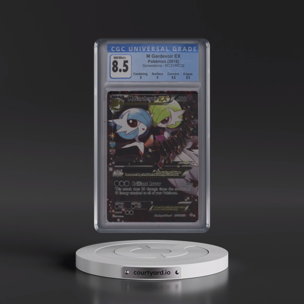 2016 Generations #RC31/RC32 M Gardevoir EX - Radiant Collection Holo (CGC 8.5 NM-MT+)