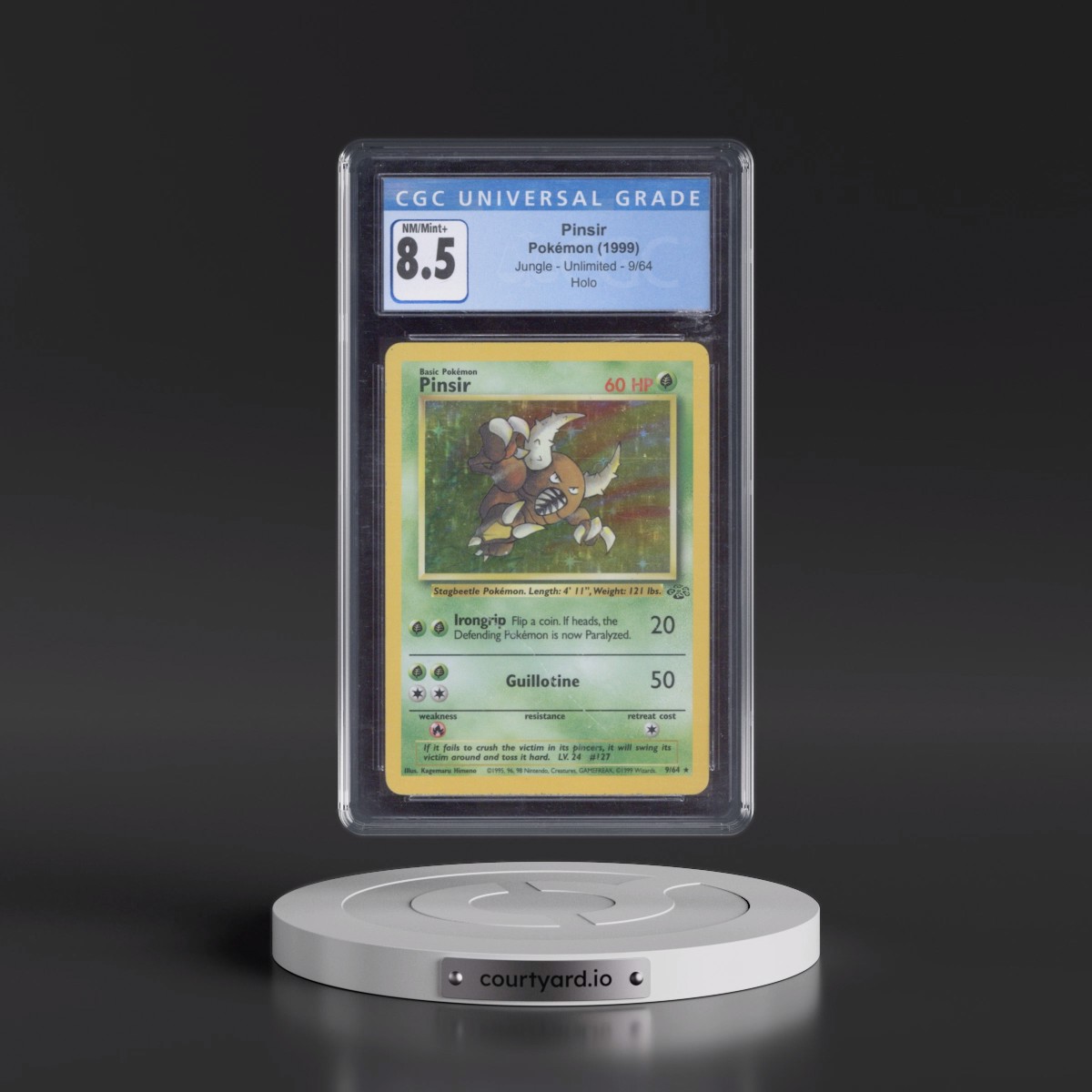 1999 Jungle #9/64 Pinsir - Holo (CGC 8.5 NM-MT+)