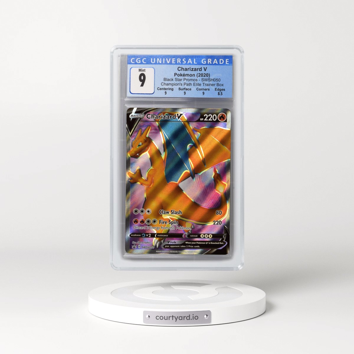 2017 Black Star Promos - Sword & Shield #SWSH050 Charizard V - Champion's Path Elite Trainer Box (Holo) (CGC 9 MINT)