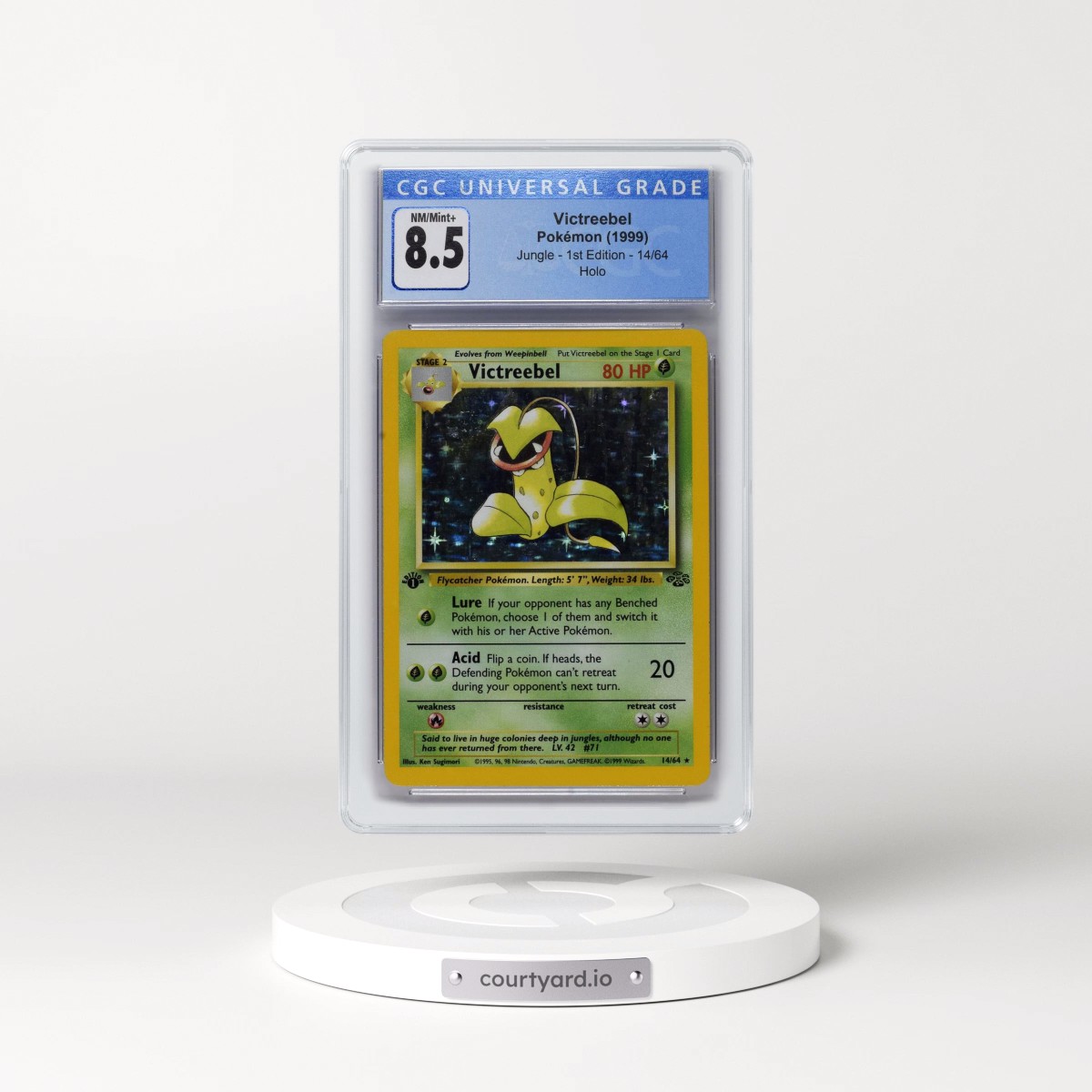 1999 Jungle #14/64 Victreebel - 1st Edition Holo (CGC 8.5 NM-MT+)