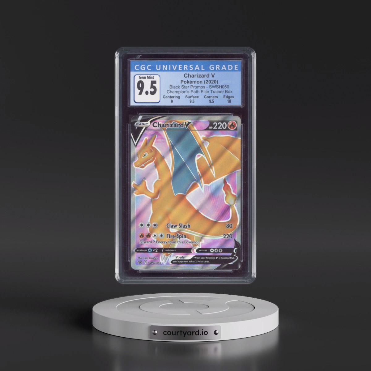 2017 Black Star Promos - Sword & Shield #SWSH050 Charizard V - Champion's Path Elite Trainer Box (Holo) (CGC 10 GEM MINT)