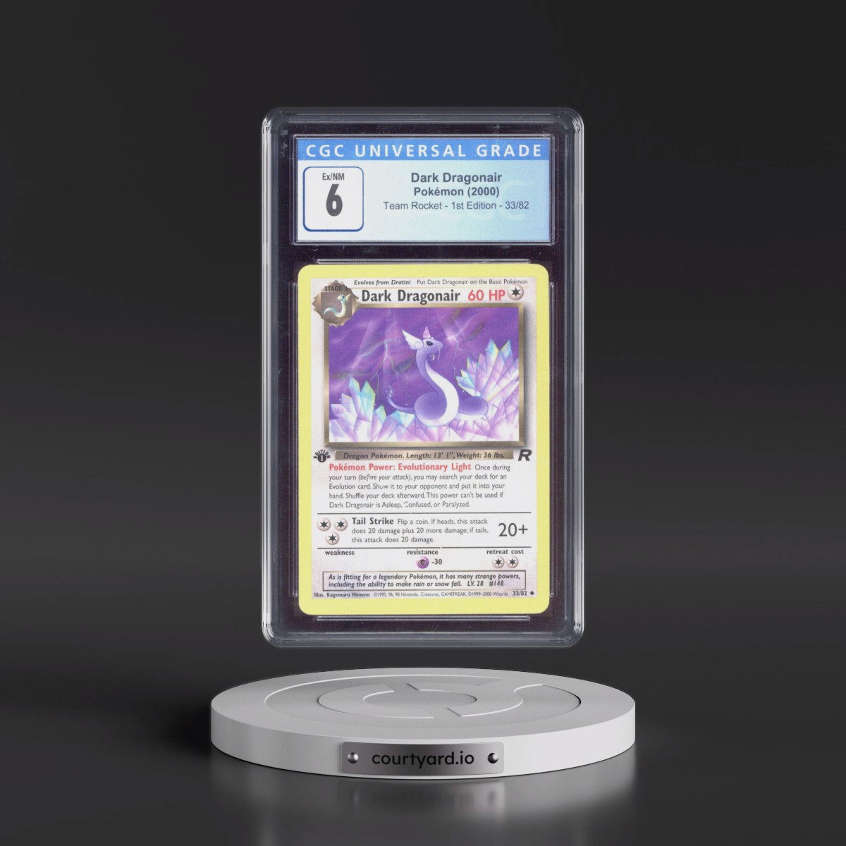 2000 Team Rocket #33/82 Dark Dragonair - 1st Edition 1st Edition (CGC 6 EX-NM)