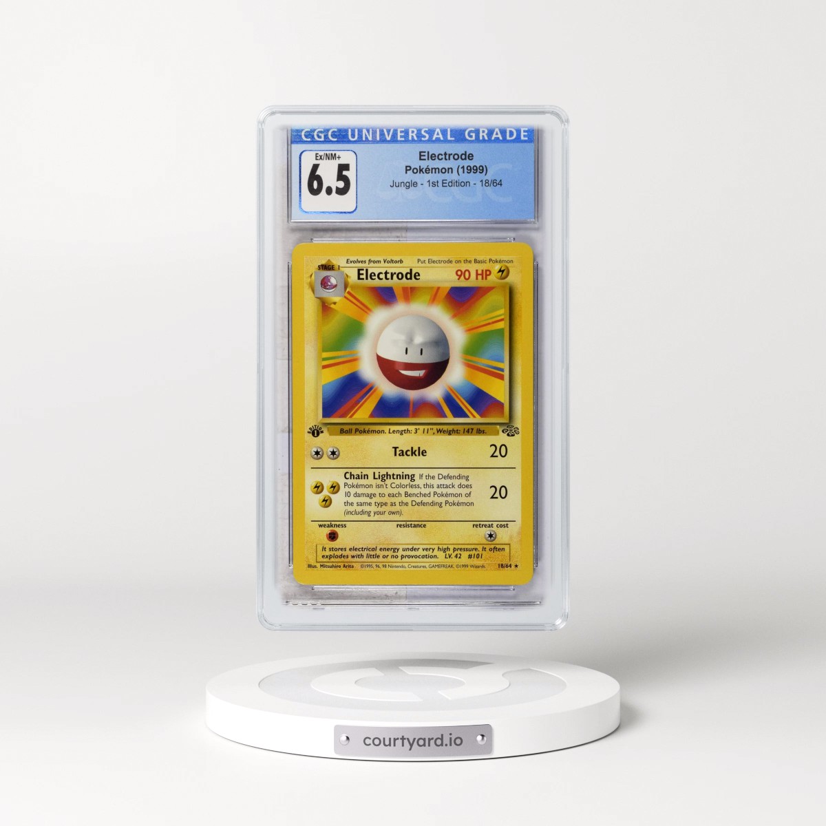 1999 Jungle #18/64 Electrode - 1st Edition 1st Edition (CGC 6.5 EX-NM+)