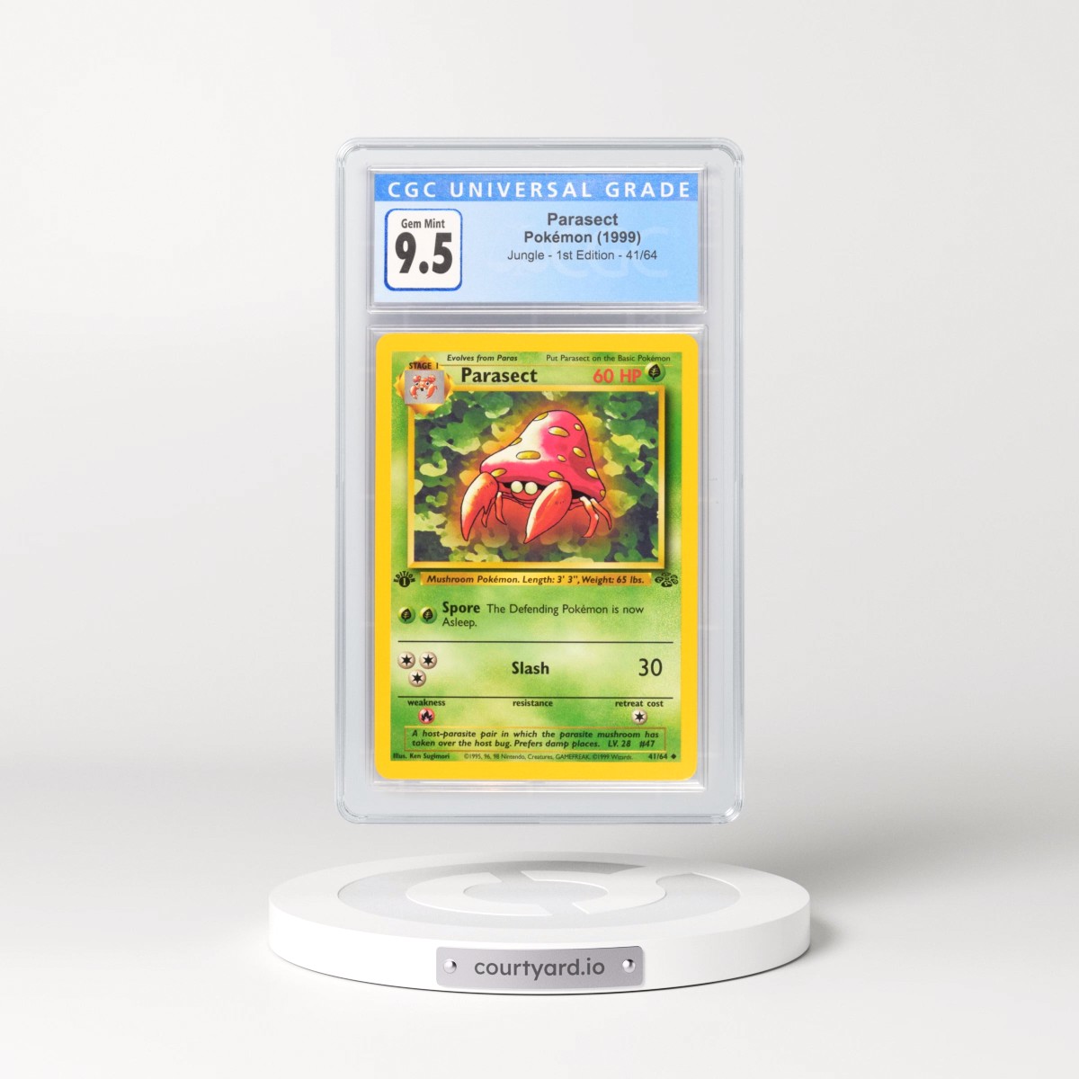 1999 Jungle Parasect - 1st Edition #41/64 CGC 10