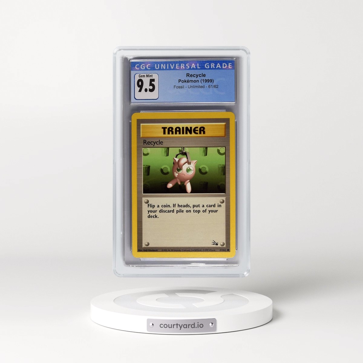 1999 Fossil Recycle #61/62 CGC 10