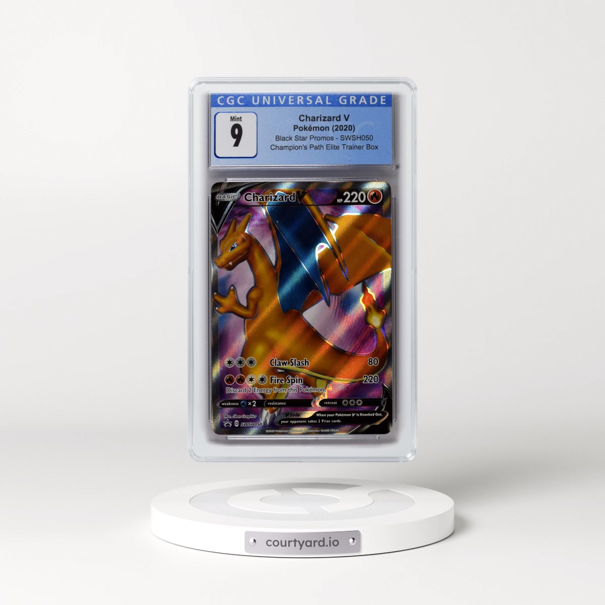 2017 Black Star Promos - Sword & Shield #SWSH050 Charizard V - Champion's Path Elite Trainer Box (Holo) (CGC 9 MINT)