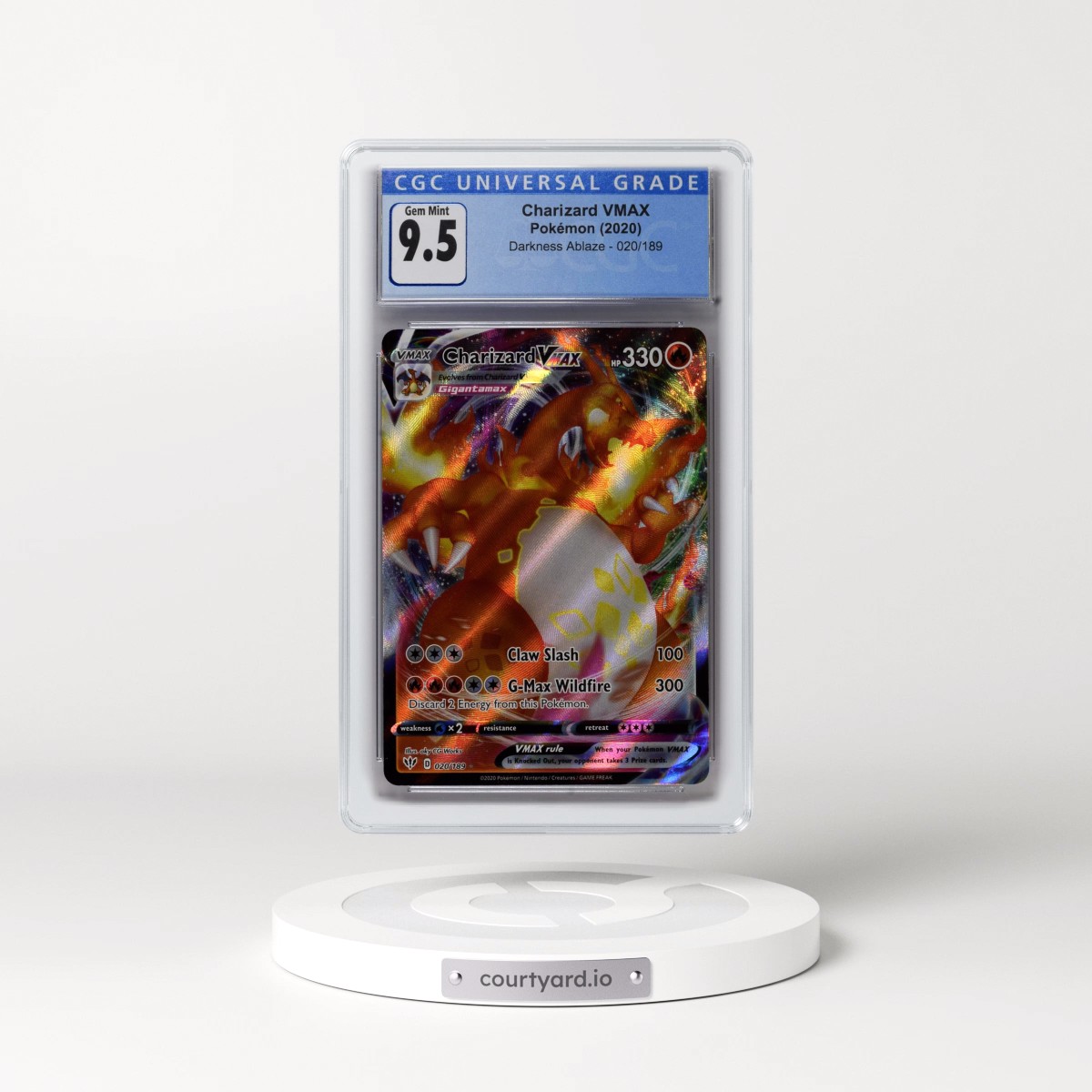 2020 Darkness Ablaze #020/189 Charizard VMAX - Holo (CGC 10 GEM MINT)