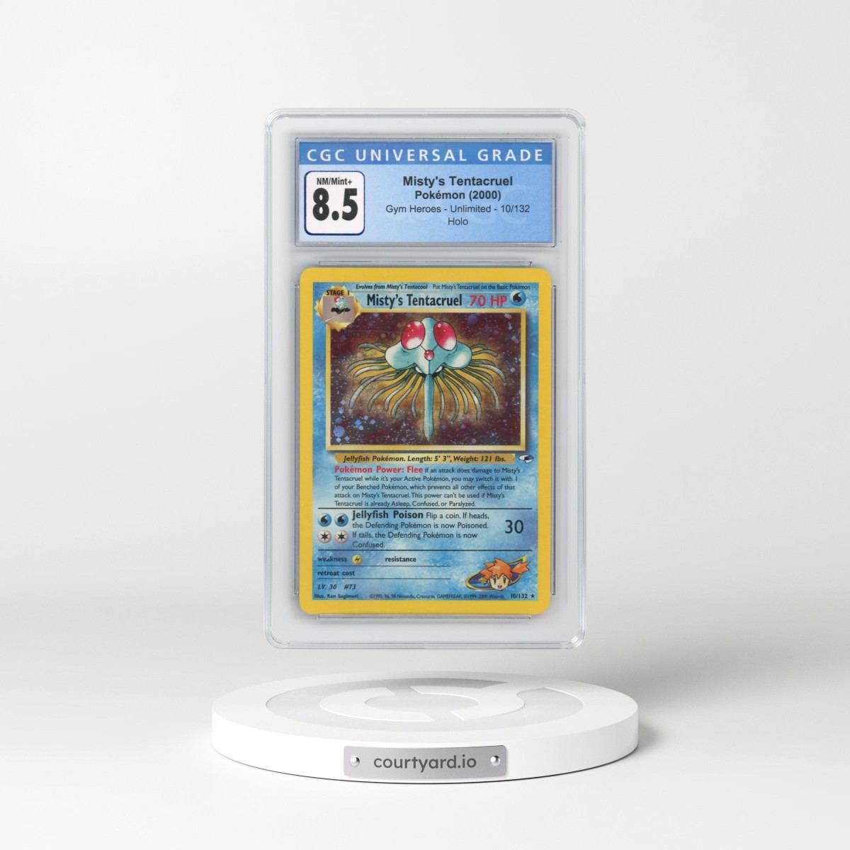 2000 Gym Heroes #10/132 Misty's Tentacruel - Holo (CGC 8.5 NM-MT+)