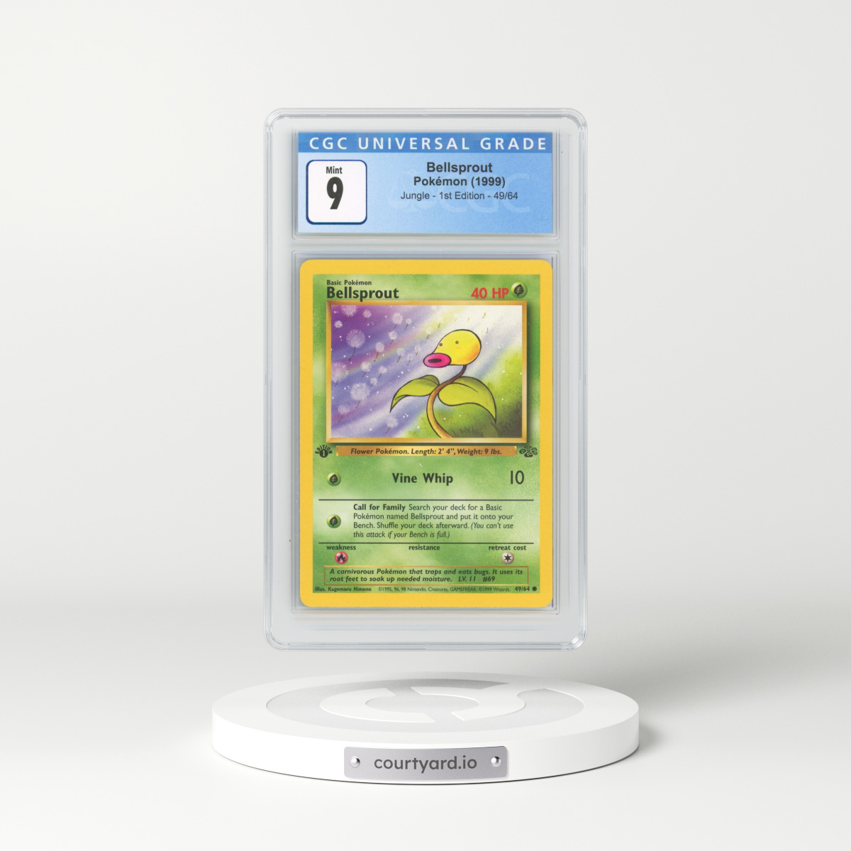 1999 Jungle #49/64 Bellsprout - 1st Edition 1st Edition (CGC 9 MINT)