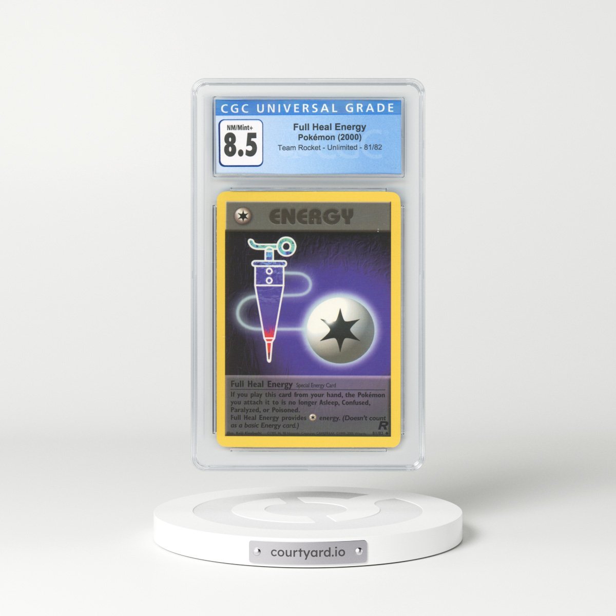 2000 Team Rocket #81 Full Heal Energy (CGC 8.5 NM-MT+)