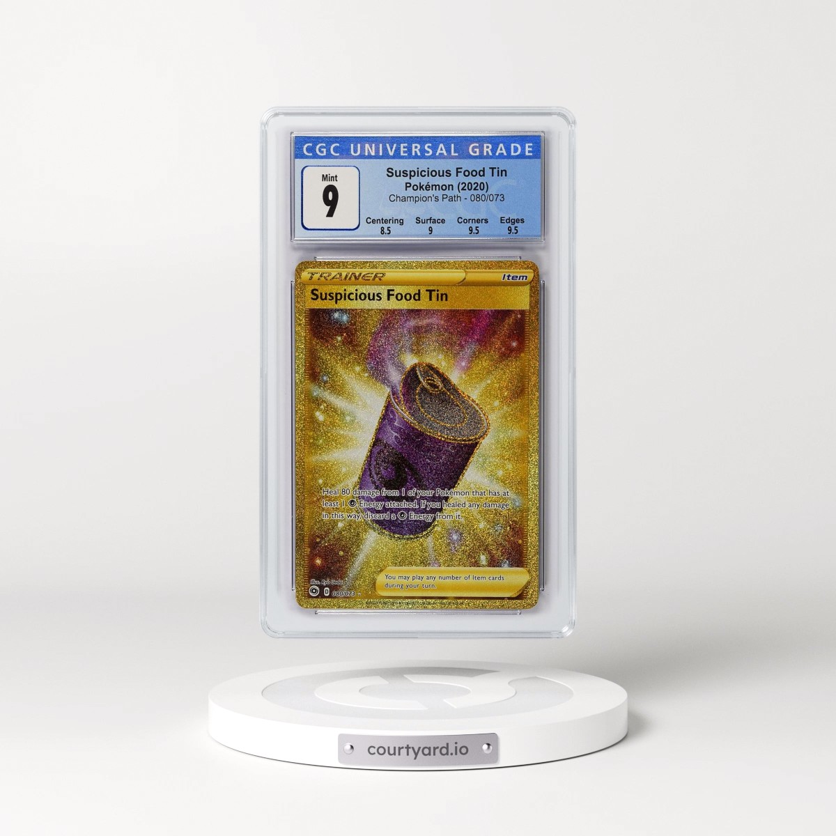 2020 Champion's Path #080/073 Suspicious Food Tin - Secret Rare Holo (CGC 9 MINT)