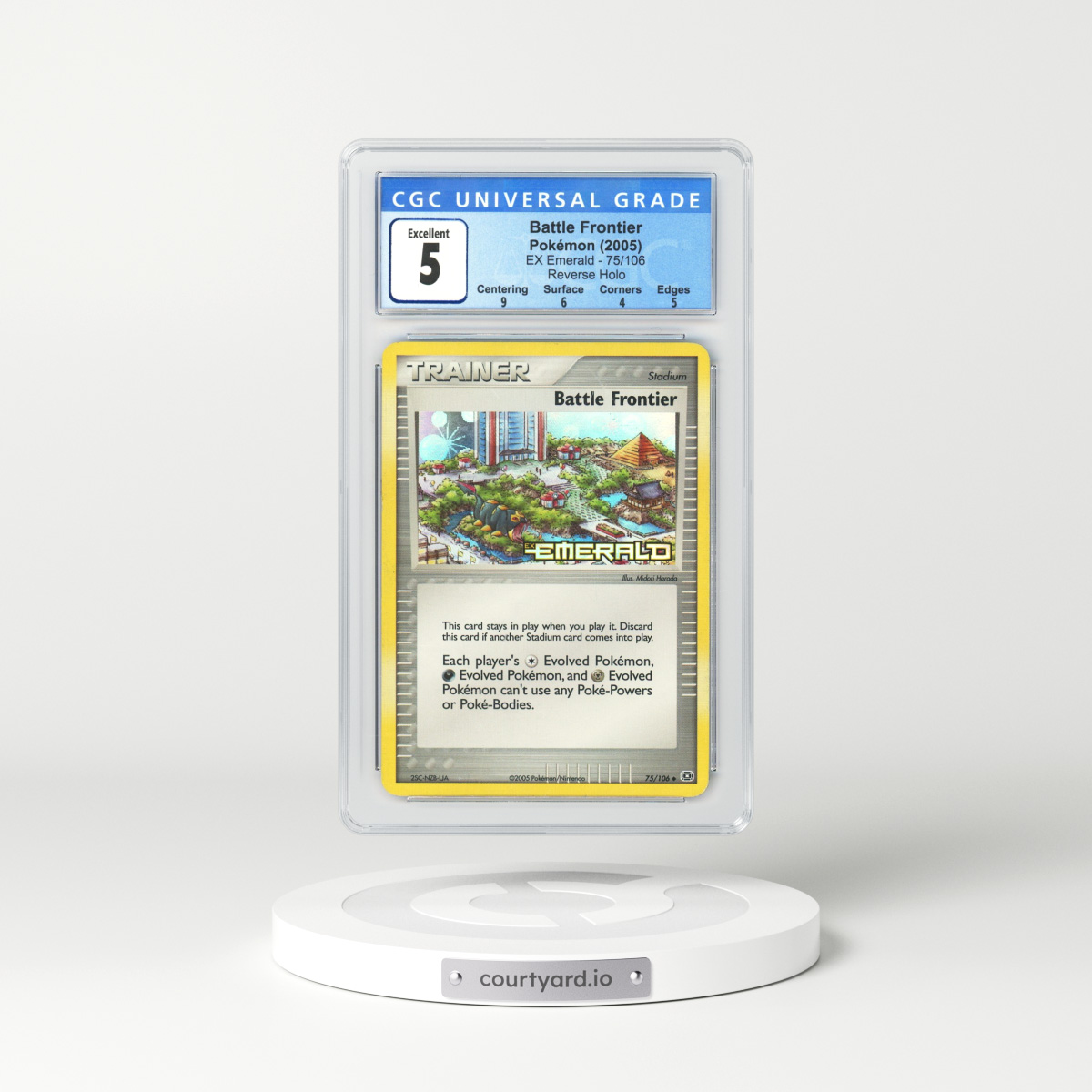 2005 EX Emerald #75 Battle Frontier - Holo (CGC 5 EX)