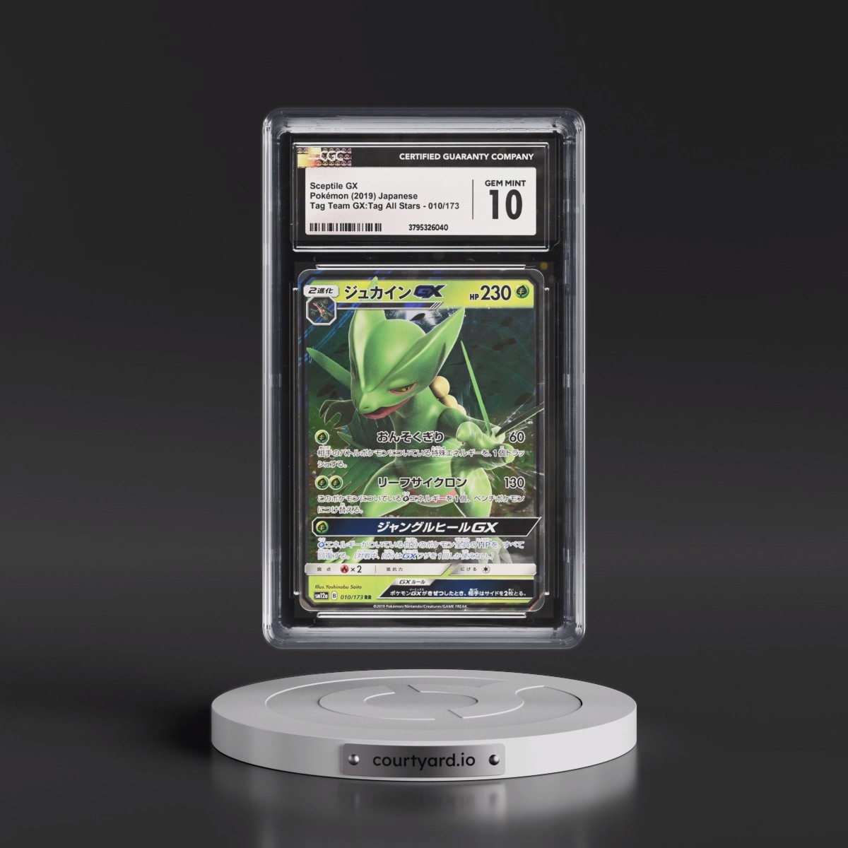 2019 TAG TEAM GX: Tag All Stars #010/173 Sceptile GX - Holo (CGC 10 GEM MINT)