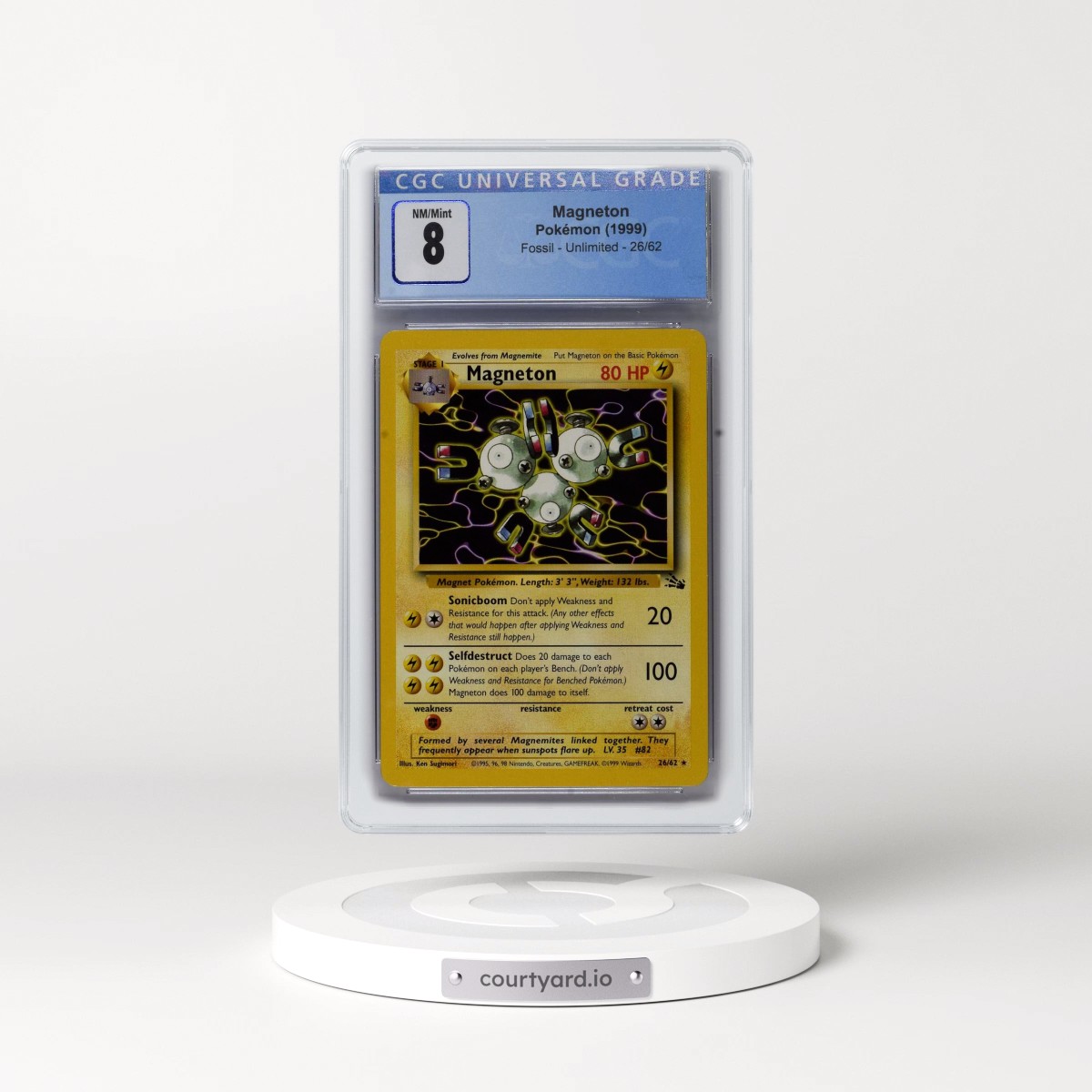 1999 Fossil #26/62 Magneton (CGC 8 NM-MT)
