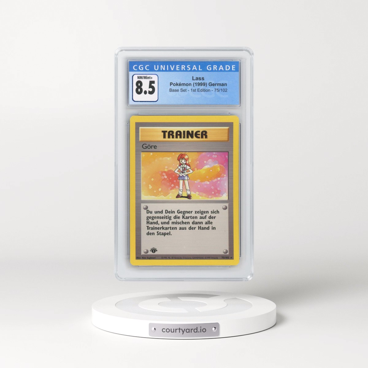 1999 Base Set #75/102 Lass - 1st Edition 1st Edition (CGC 8.5 NM-MT+)