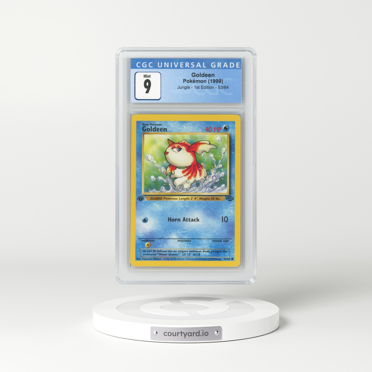 1999 Jungle #53/64 Goldeen - 1st Edition 1st Edition (CGC 9 MINT)