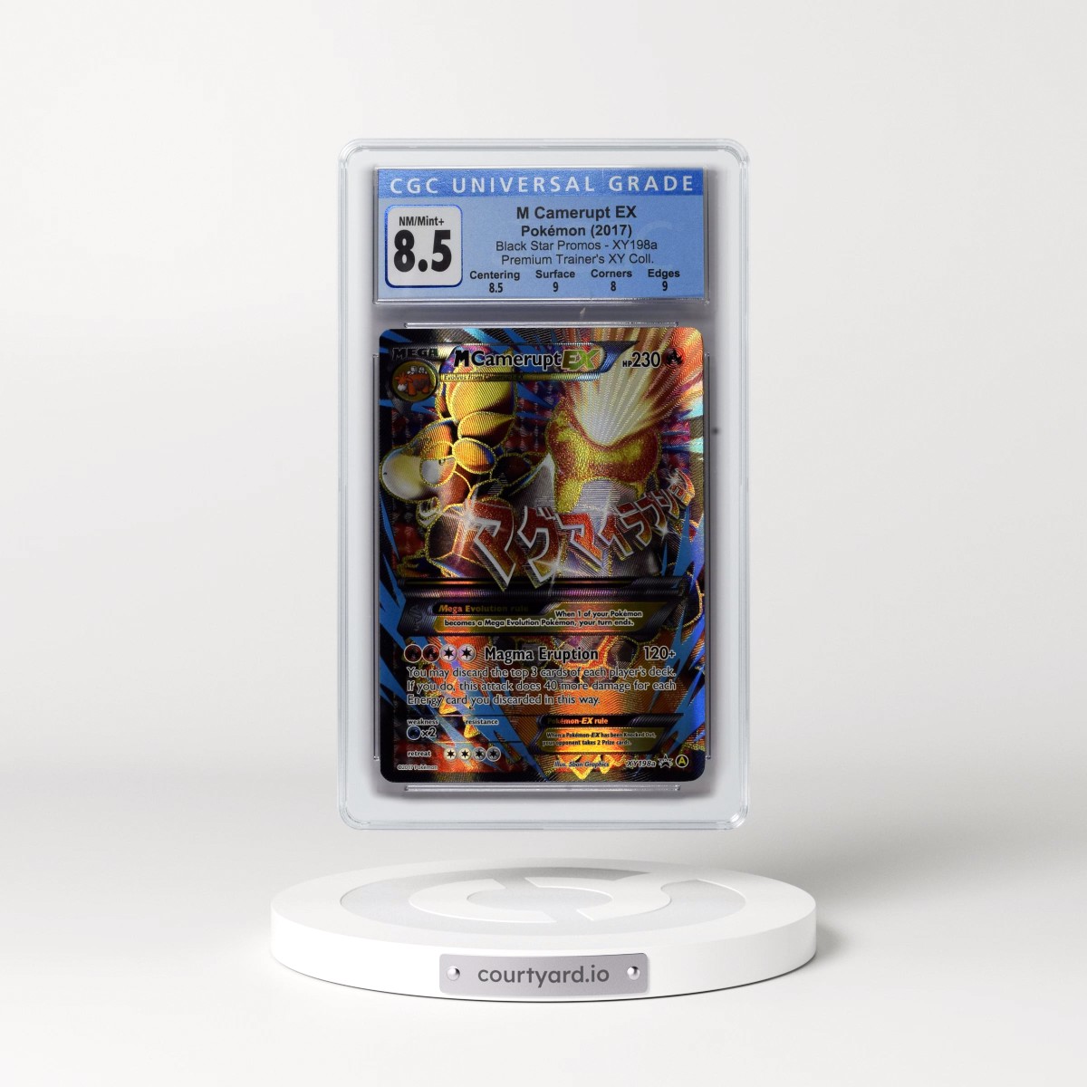 2013 Black Star Promos #XY198a M Camerupt EX - Holo Premium Trainer's XY Collection (CGC 8.5 NM-MT+)