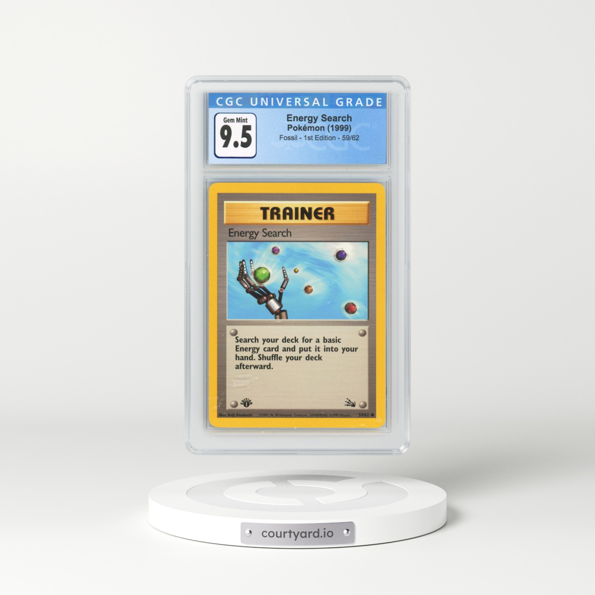 1999 Fossil #59/62 Energy Search - 1st Edition 1st Edition (CGC 10 GEM MINT)