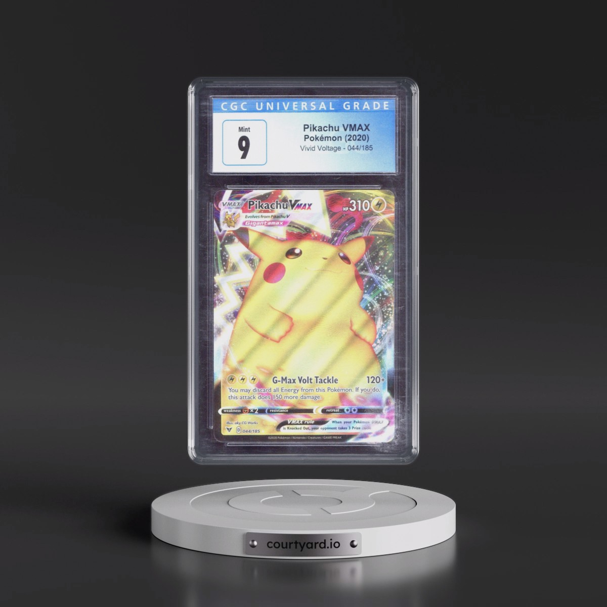 2020 Vivid Voltage #044/185 Pikachu VMAX - Holo (CGC 9 MINT)