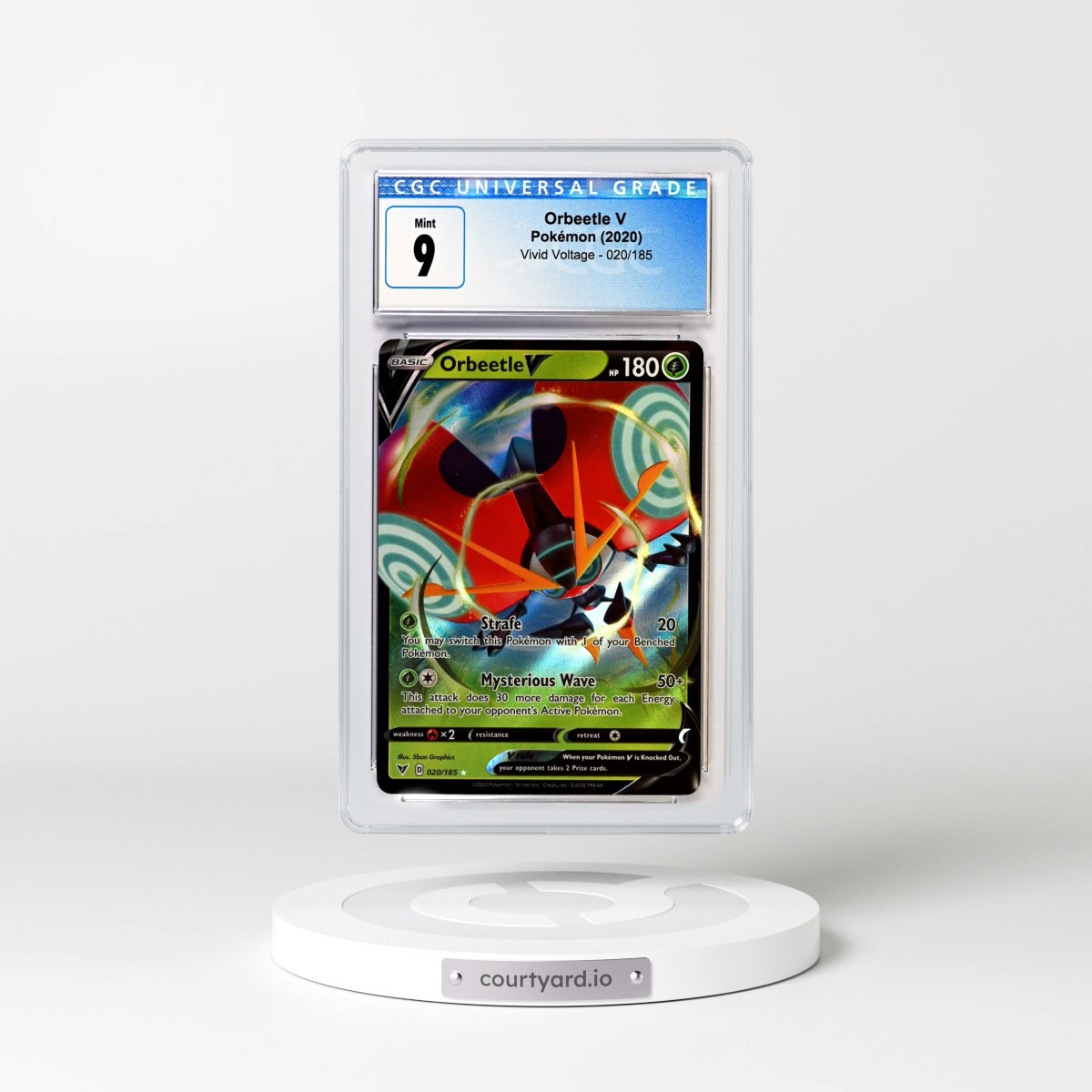 2020 Vivid Voltage #020/185 Orbeetle V - Holo (CGC 9 MINT)