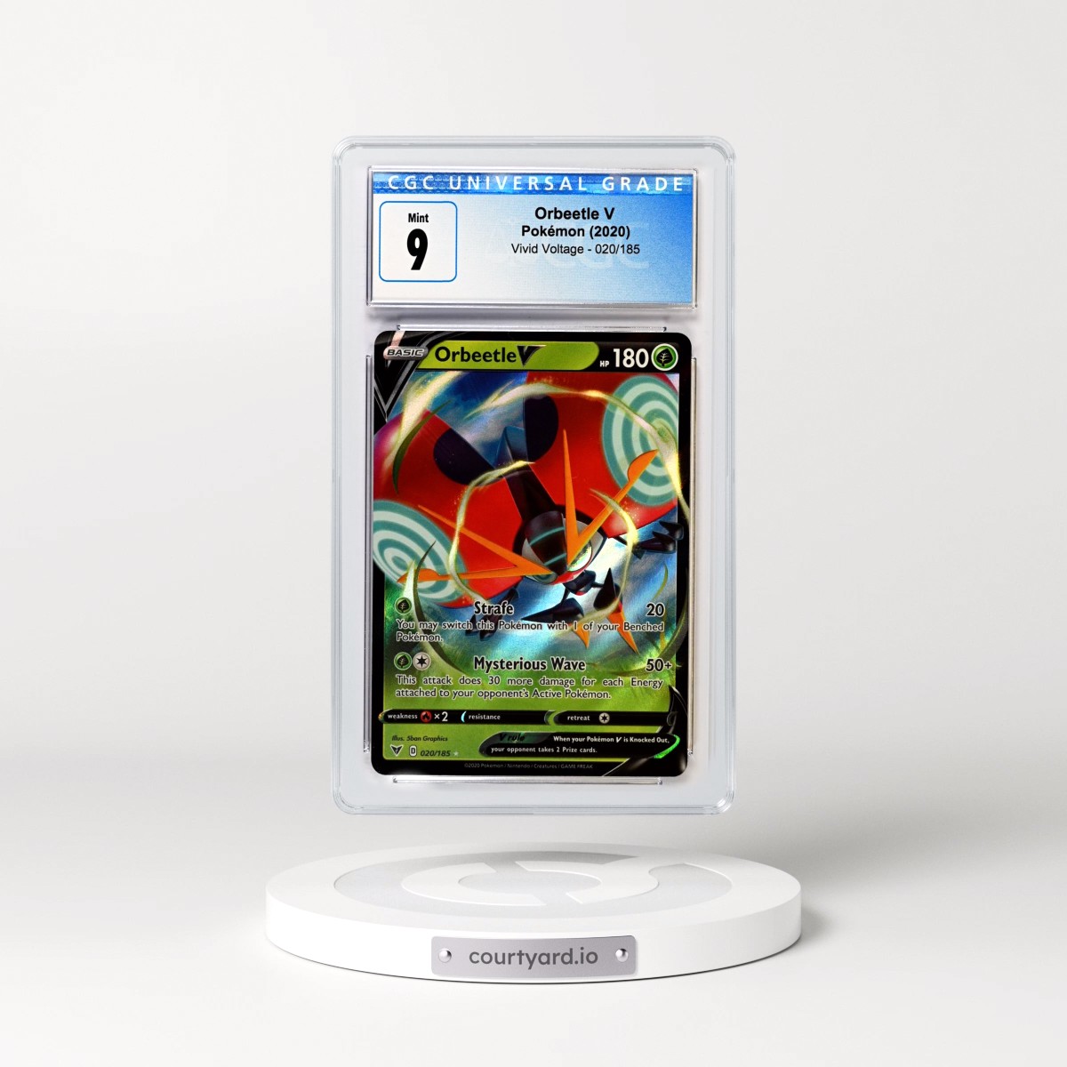 2020 Vivid Voltage #020/185 Orbeetle V - Holo (CGC 9 MINT)