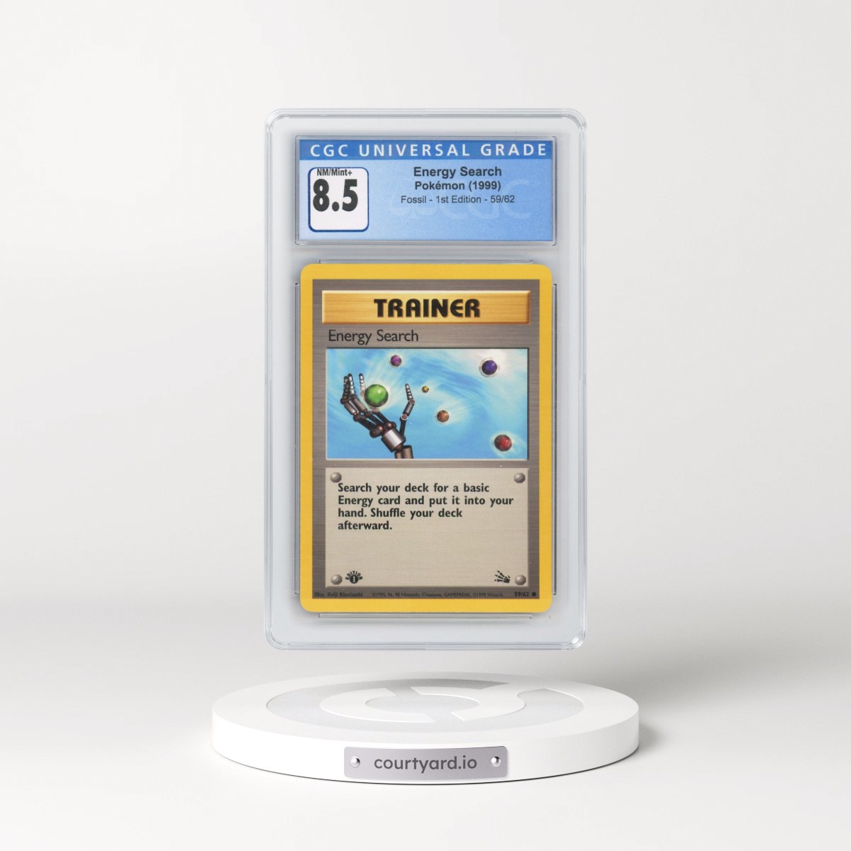 1999 Fossil #59/62 Energy Search - 1st Edition 1st Edition (CGC 8.5 NM-MT+)