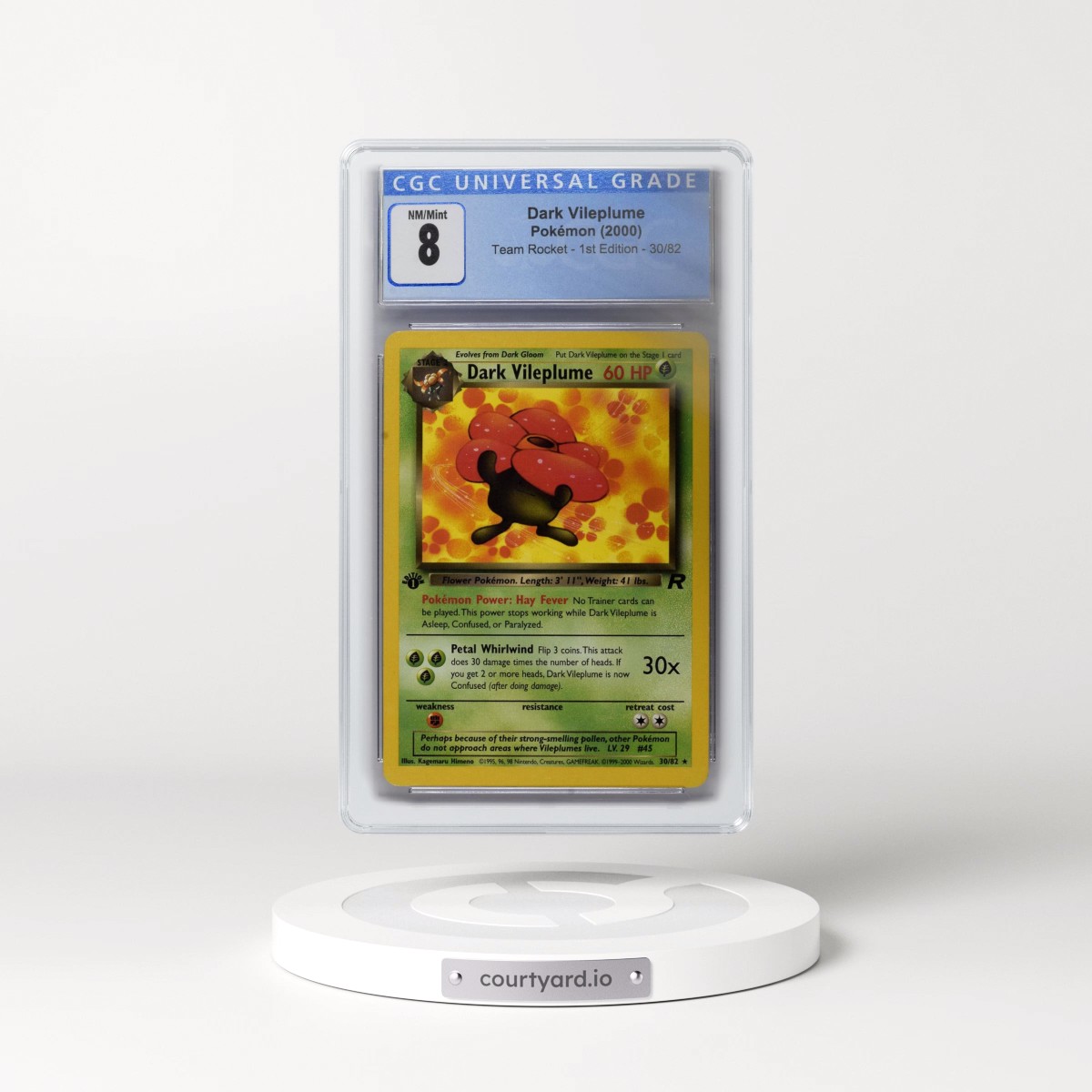 2000 Team Rocket #30/82 Dark Vileplume - 1st Edition 1st Edition (CGC 8 NM-MT)