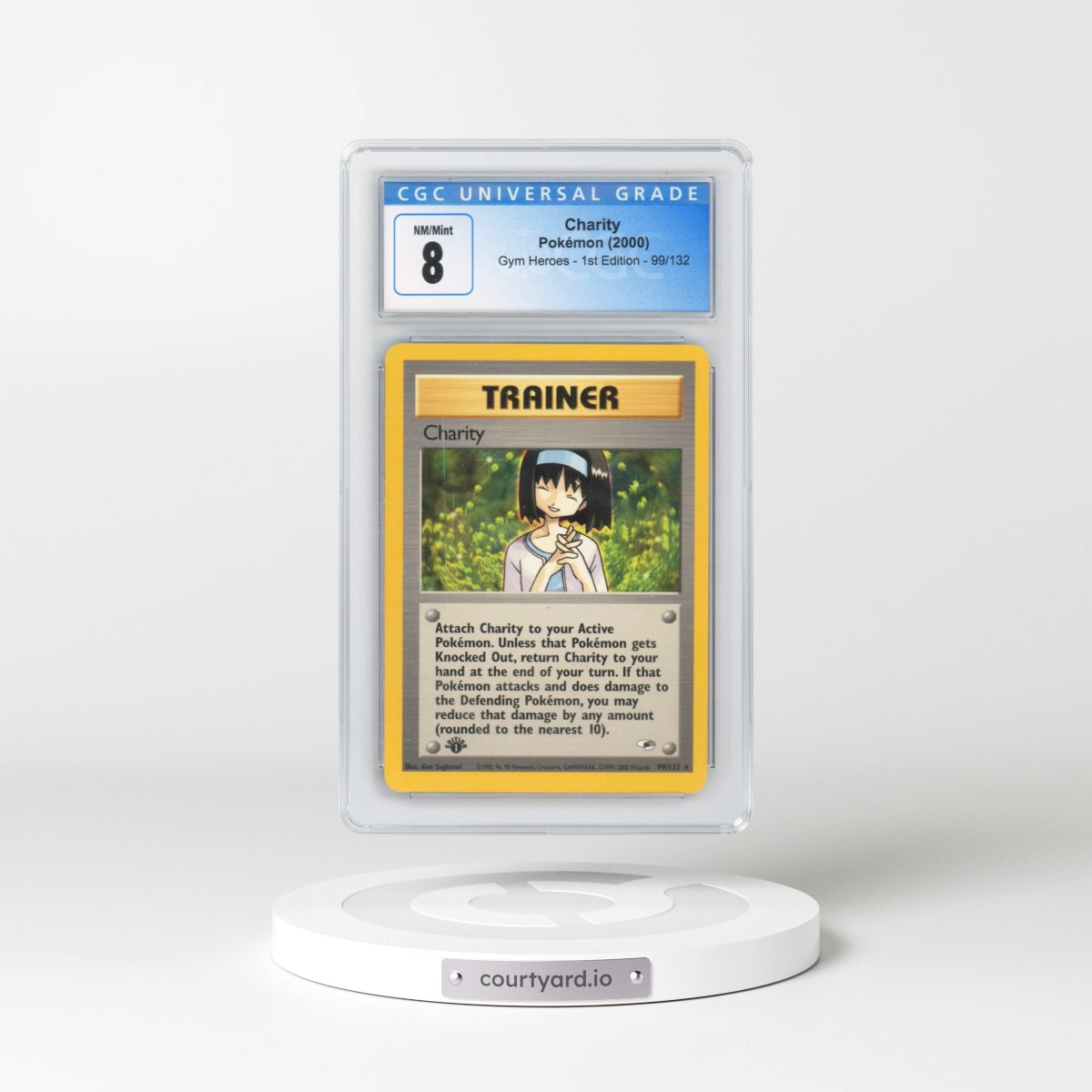 2000 Gym Heroes #99/132 Charity - 1st Edition 1st Edition (CGC 8 NM-MT)