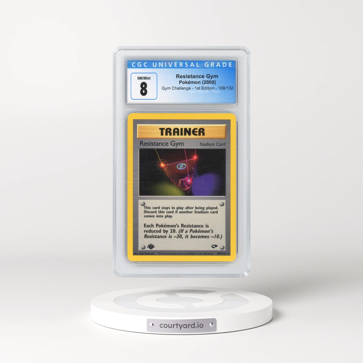 2000 Gym Challenge #109/132 Resistance Gym - 1st Edition 1st Edition (CGC 8 NM-MT)