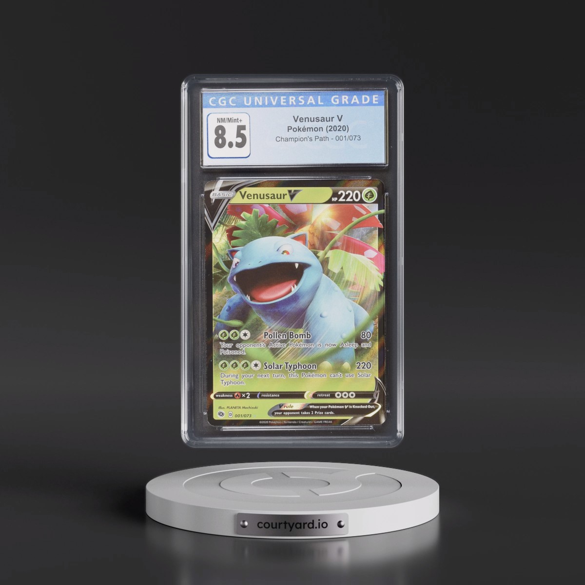 2020 Champion's Path Venusaur V - Holo #001/073 CGC 8.5
