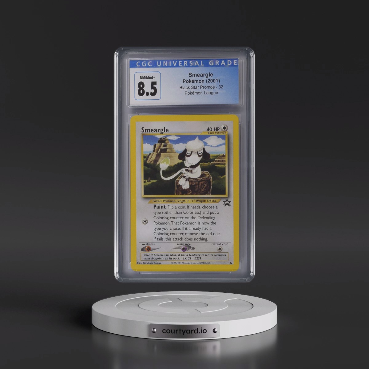 1999 Black Star Promos #32 Smeargle - Pokémon League (CGC 8.5 NM-MT+)