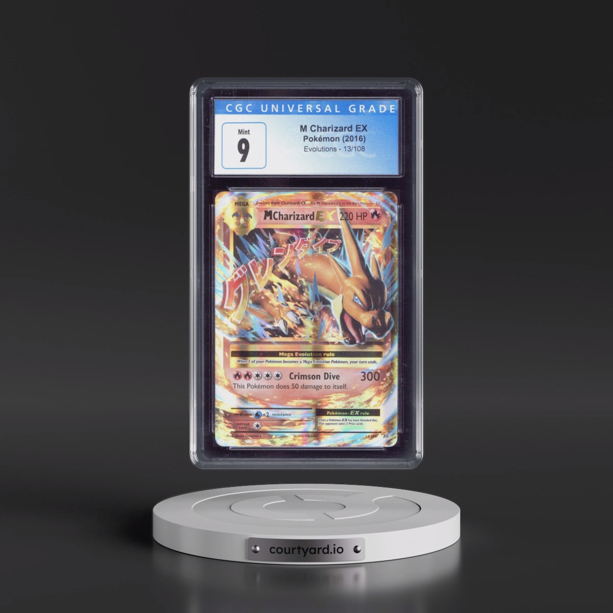 2016 Evolutions #13/108 M Charizard EX - Holo (CGC 9 MINT)
