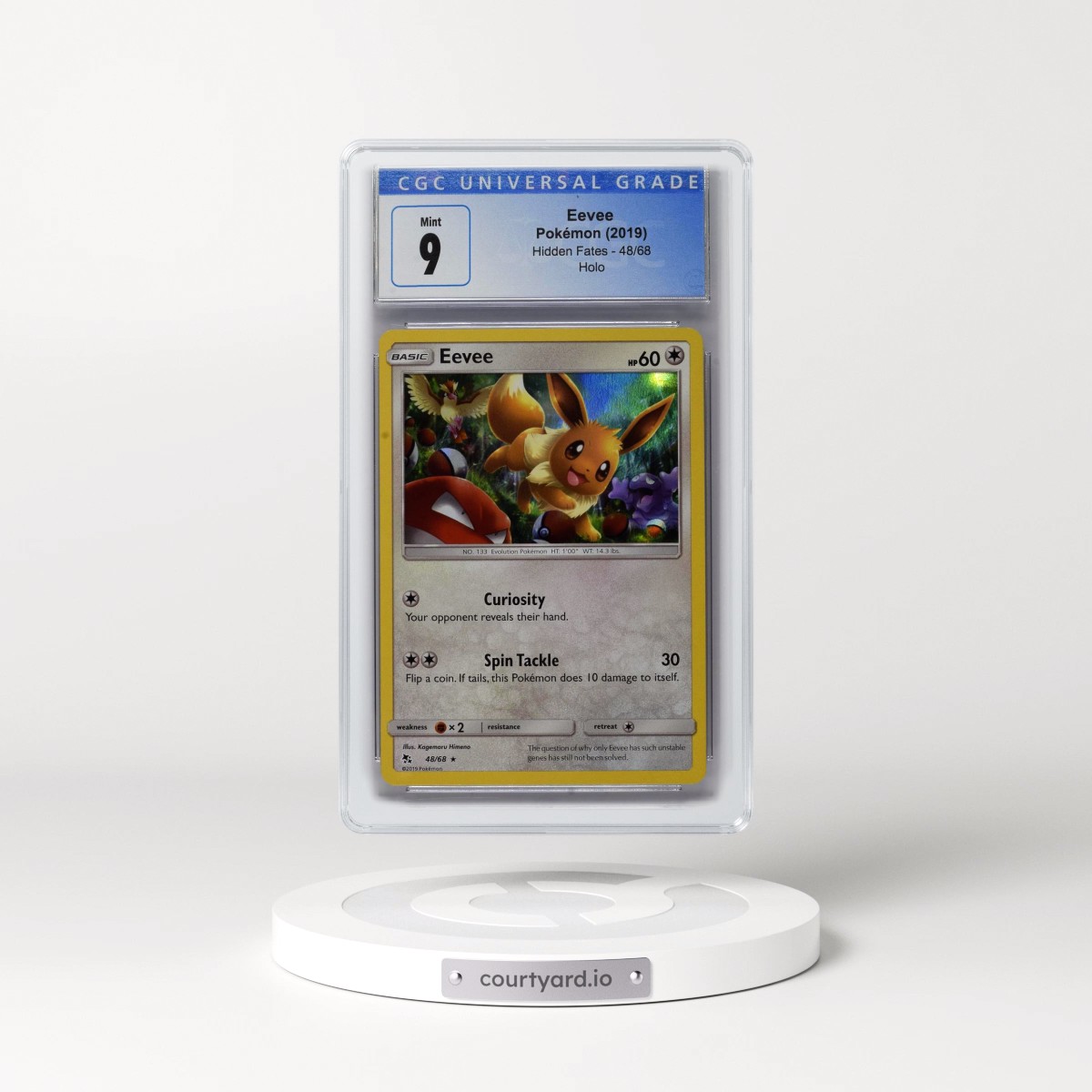 2019 Hidden Fates #48/68 Eevee - Holo (CGC 9 MINT)