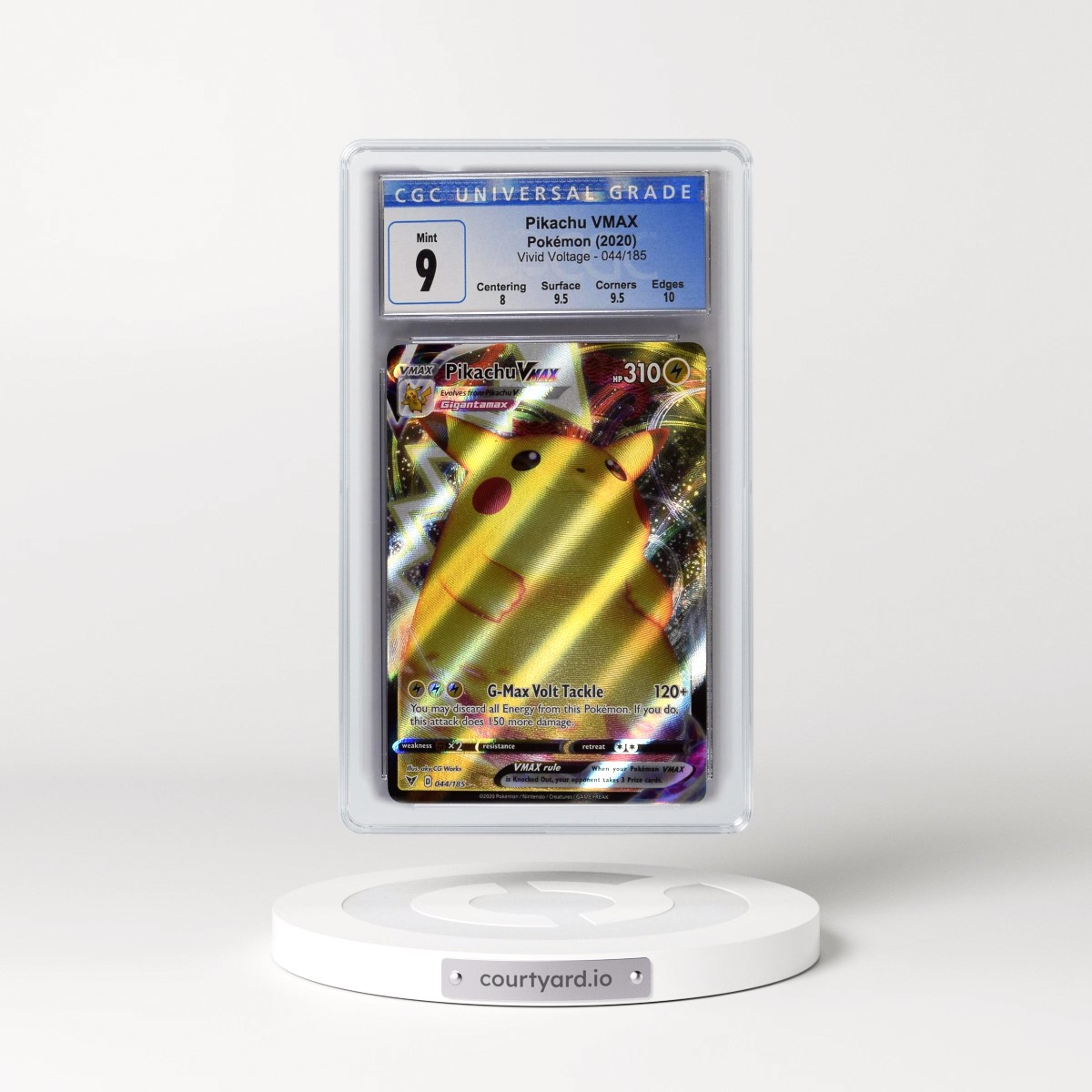 2020 Vivid Voltage #044/185 Pikachu VMAX - Holo (CGC 9 MINT)