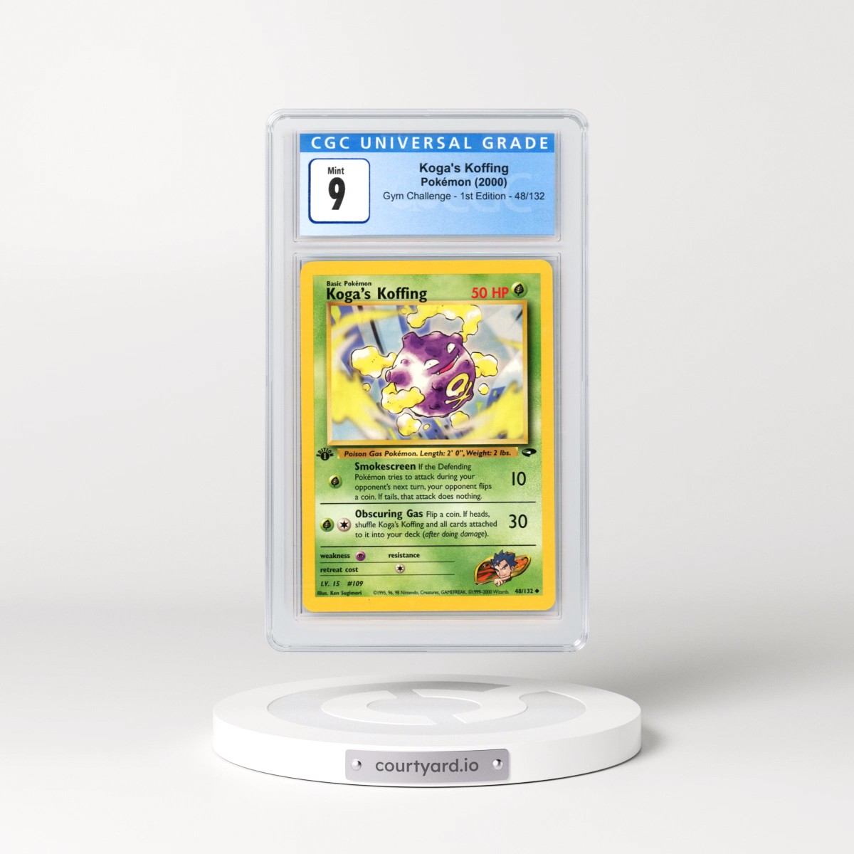 2000 Gym Challenge #48/132 Koga's Koffing - 1st Edition 1st Edition (CGC 9 MINT)