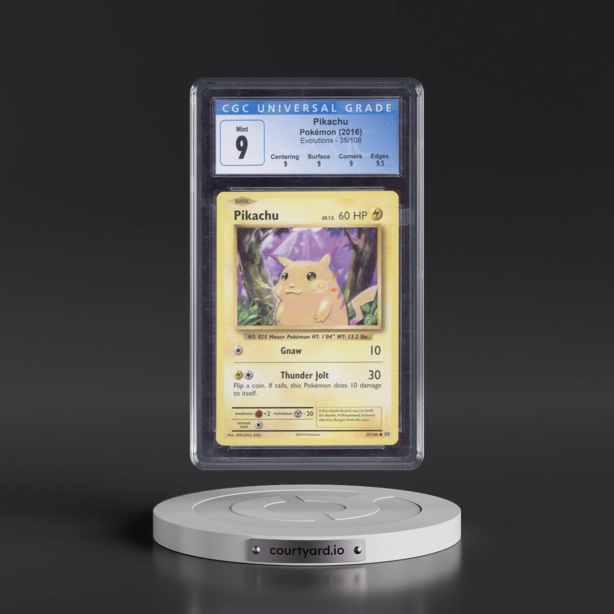 2016 Evolutions #35/108 Pikachu (CGC 9 MINT)