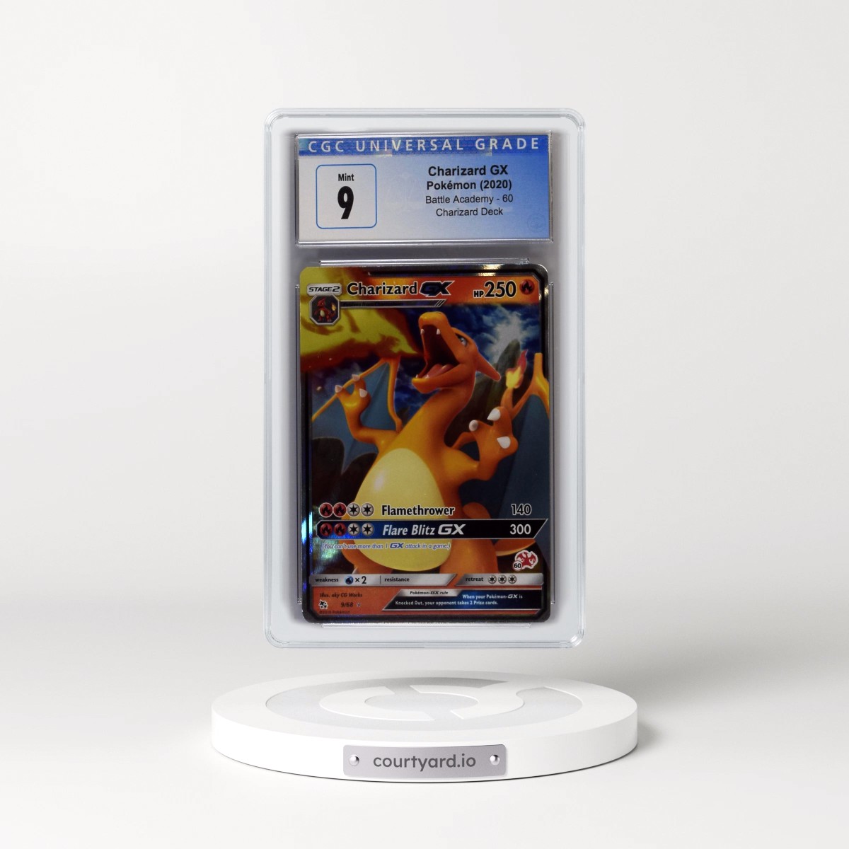 2019 Battle Academy #9/68 Charizard GX - Charizard Deck #60 (Holo) (CGC 9 MINT)