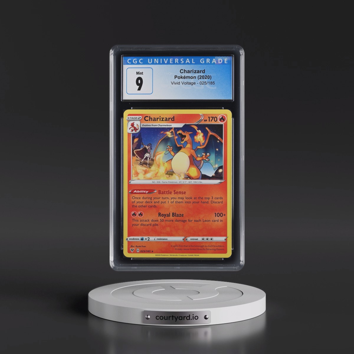 2020 Vivid Voltage #025/185 Charizard (CGC 9 MINT)