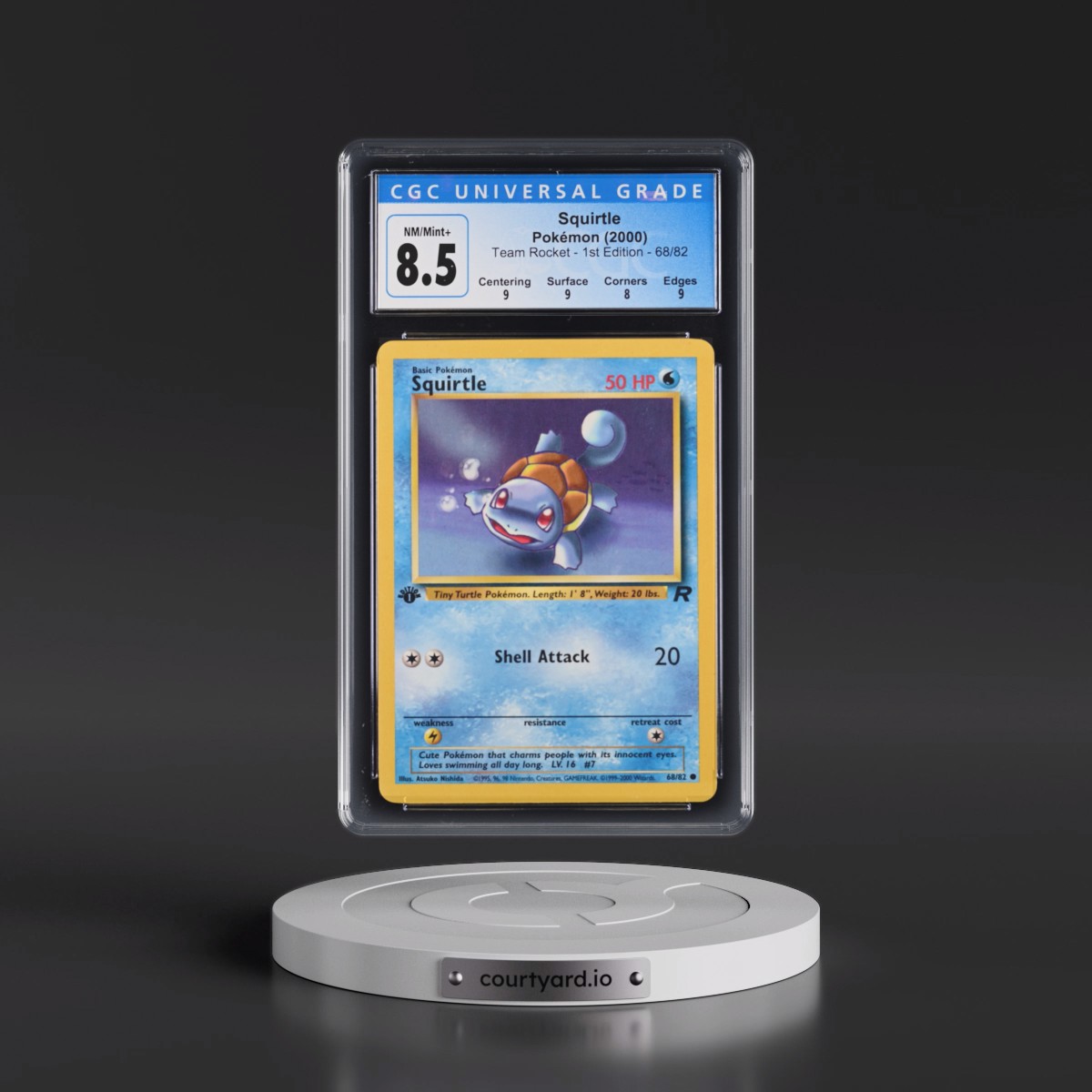 2000 Team Rocket #68/82 Squirtle - 1st Edition 1st Edition (CGC 8.5 NM-MT+)