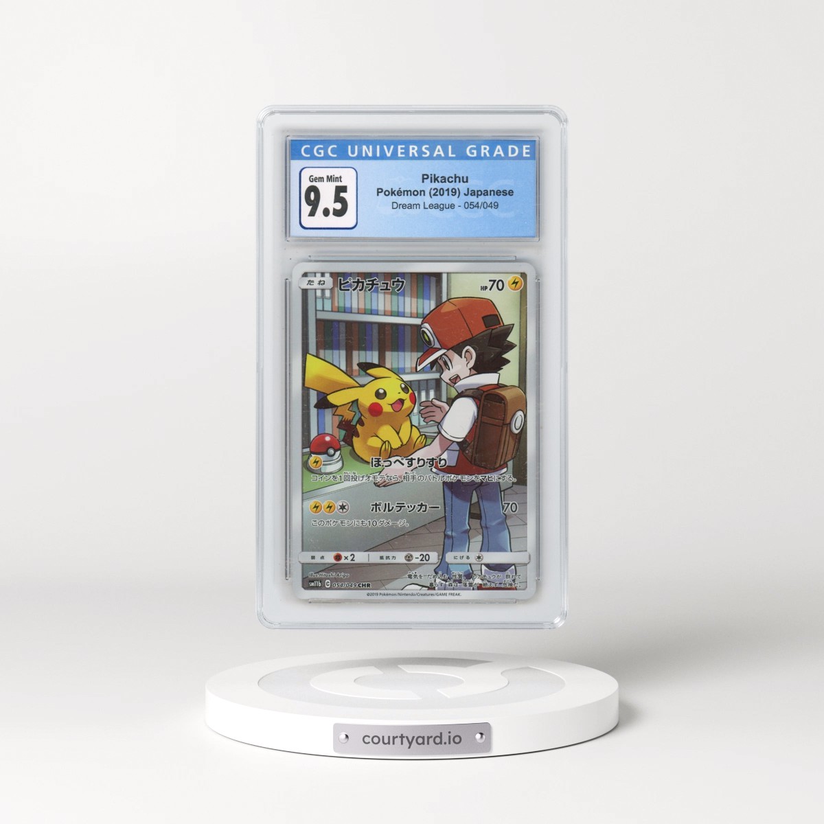 2019 Dream League #054/049 Pikachu - Character Rare Holo (CGC 10 GEM MINT)