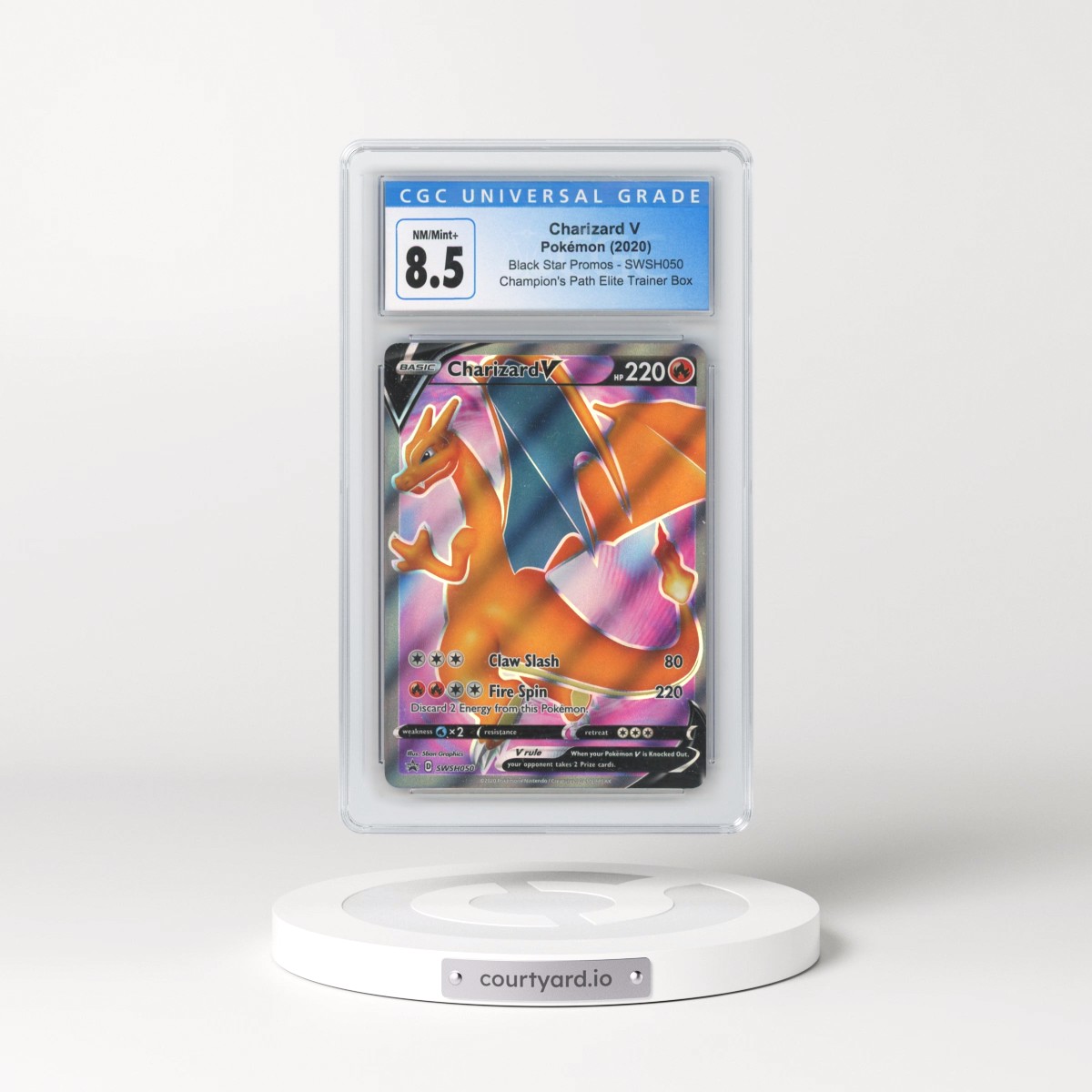 2017 Black Star Promos - Sword & Shield #SWSH050 Charizard V - Champion's Path Elite Trainer Box (Holo) (CGC 8.5 NM-MT+)