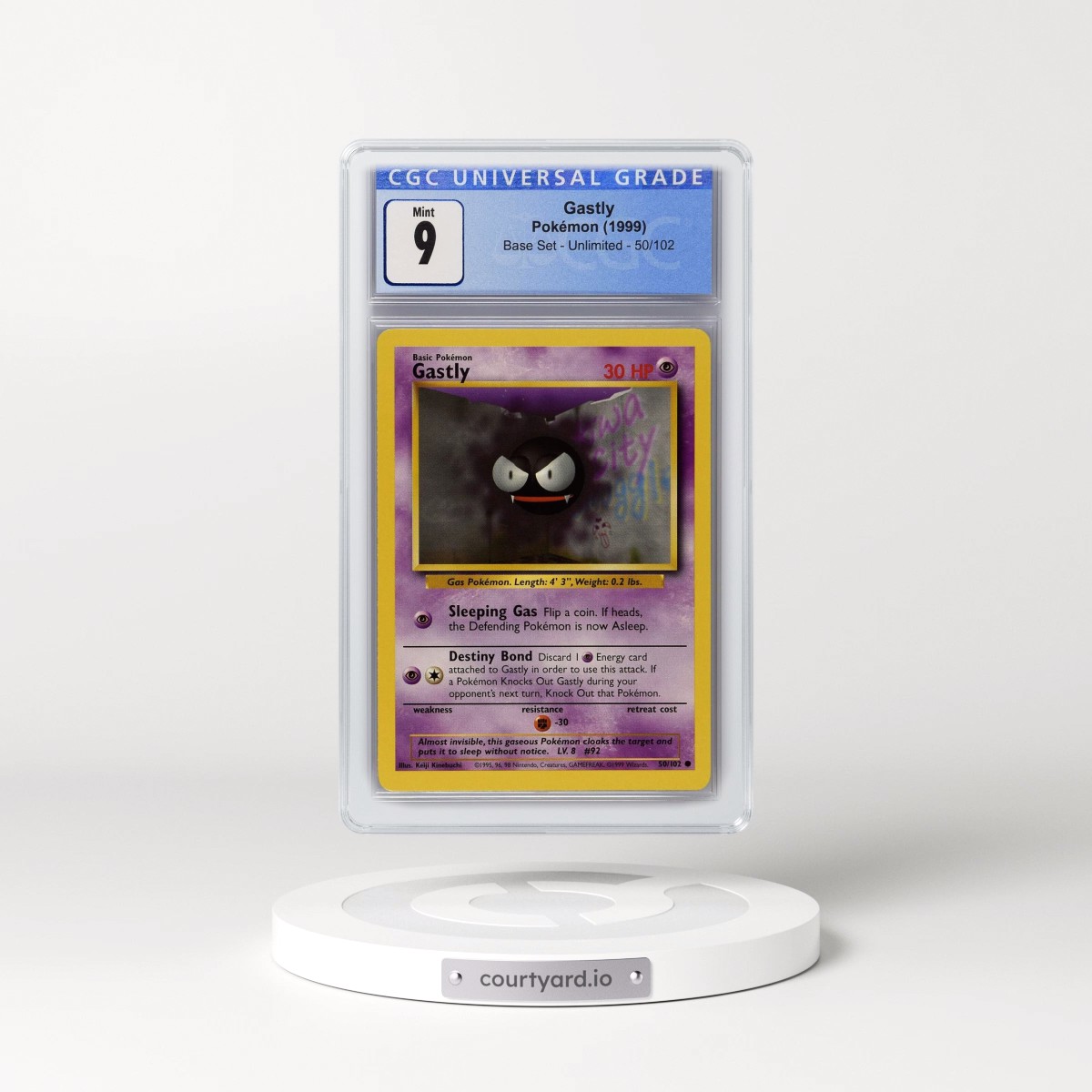 1999 Base Set #50/102 Gastly (CGC 9 MINT)
