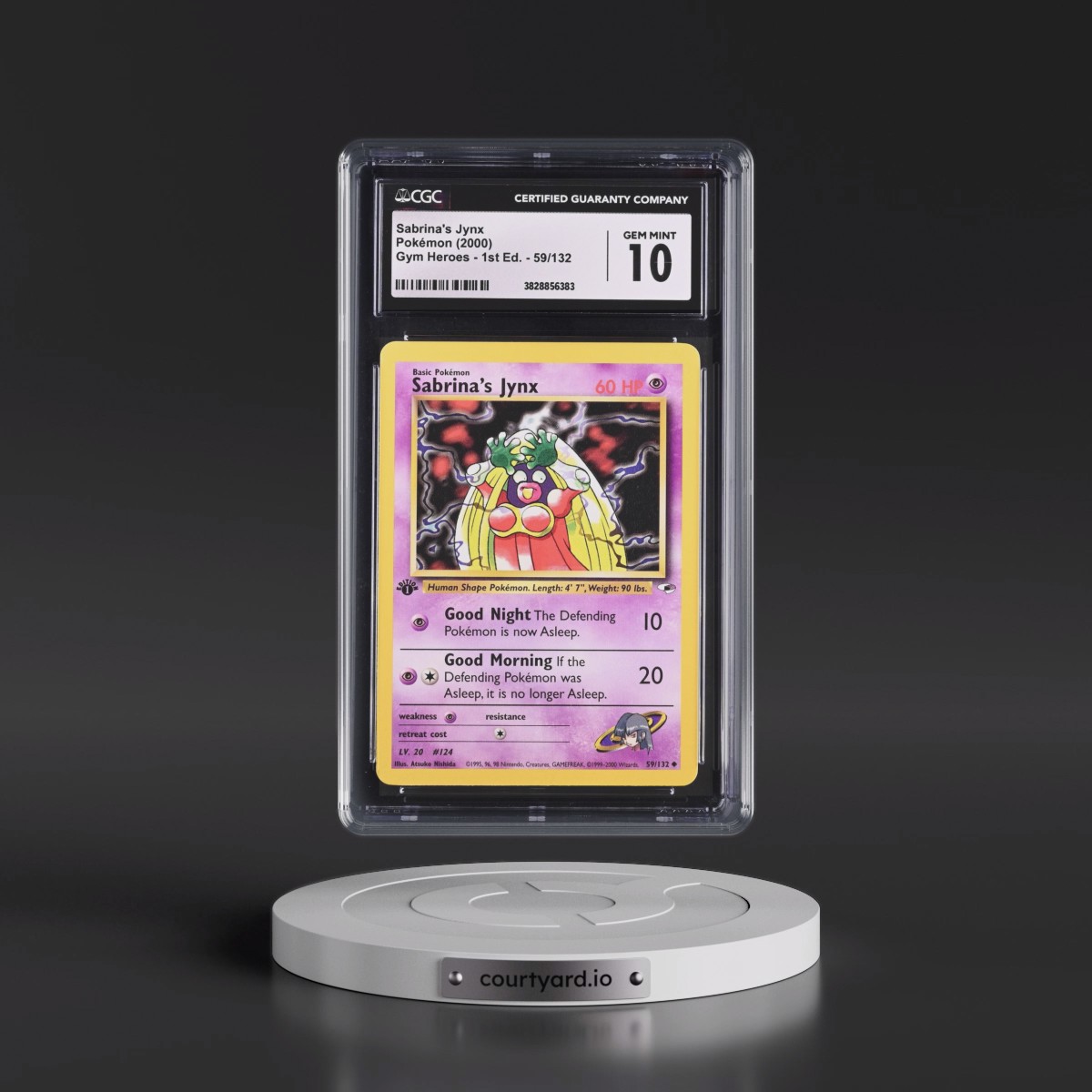 2000 Gym Heroes #59/132 Sabrina's Jynx - 1st Edition 1st Edition (CGC 10 GEM MINT)