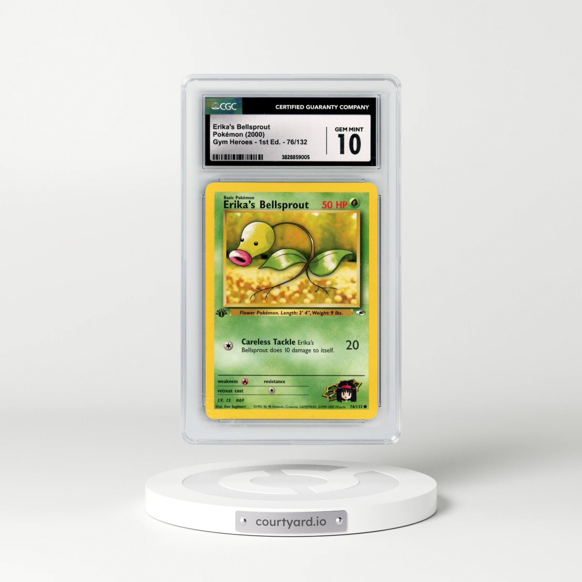 2000 Gym Heroes #76/132 Erika's Bellsprout - 1st Edition 1st Edition (CGC 10 GEM MINT)