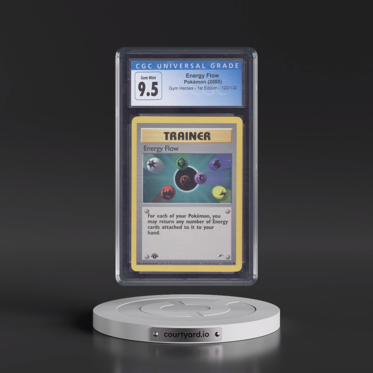 2000 Gym Heroes #122/132 Energy Flow - 1st Edition 1st Edition (CGC 10 GEM MINT)