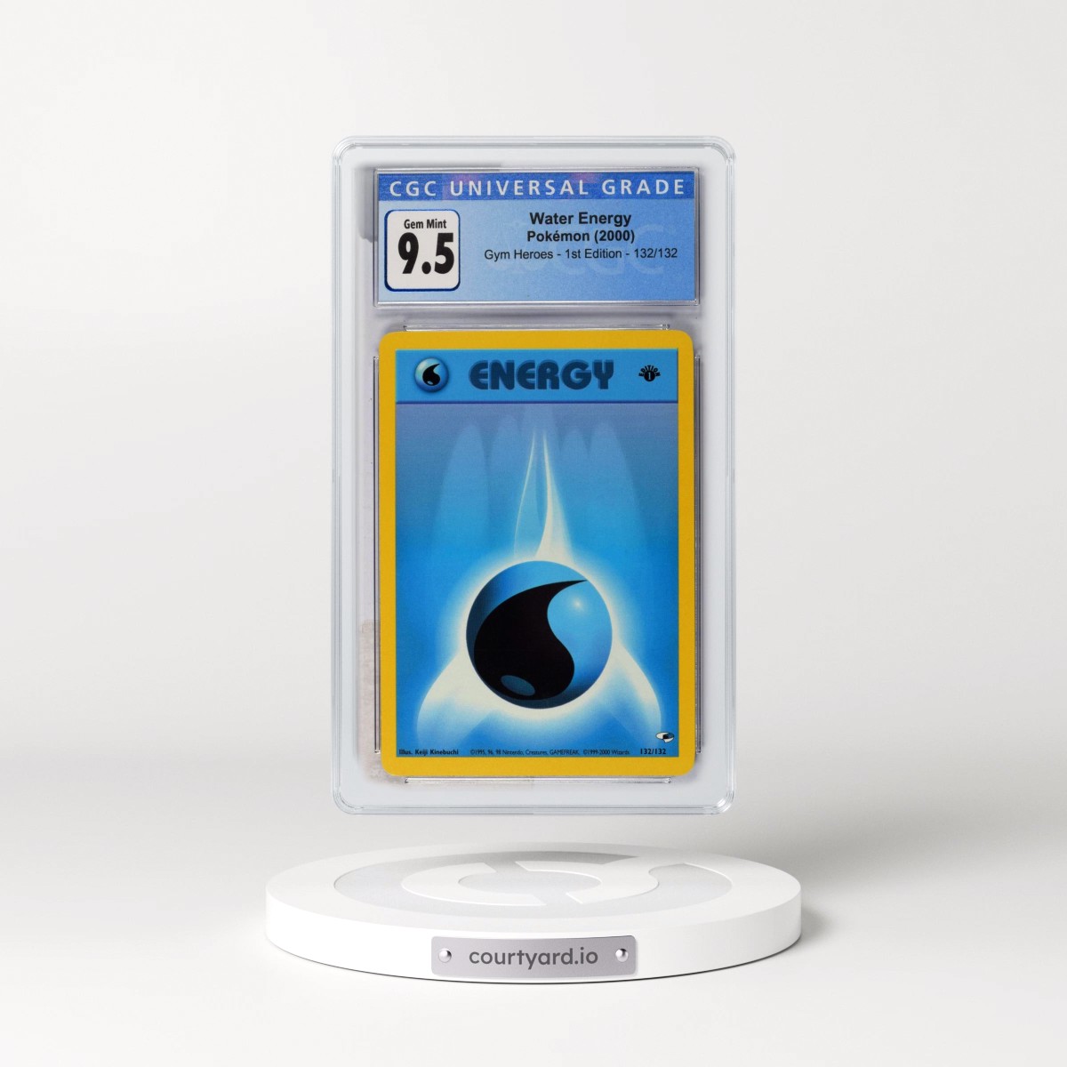 2000 Gym Heroes #132/132 Water Energy - 1st Edition 1st Edition (CGC 10 GEM MINT)