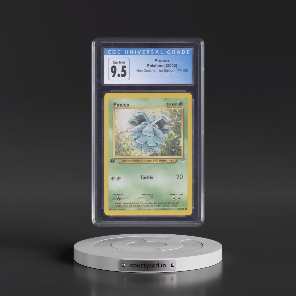 2002 Neo Destiny #77/105 Pineco - 1st Edition 1st Edition (CGC 10 GEM MINT)