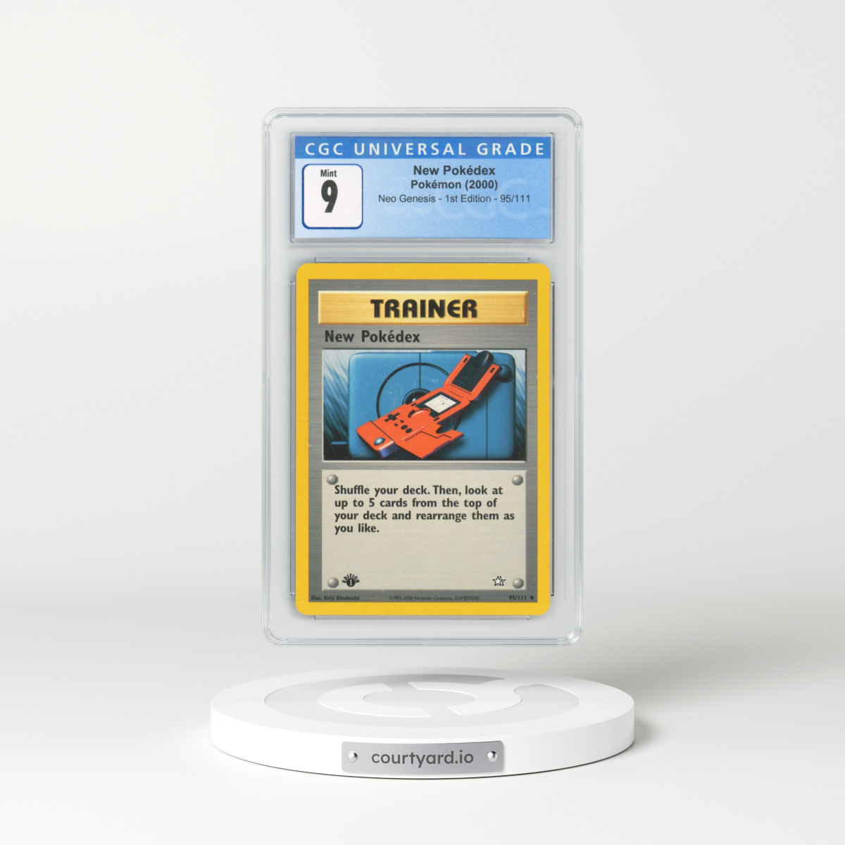 2000 Neo Genesis #95/111 New Pokédex - 1st Edition (CGC 9 MINT)