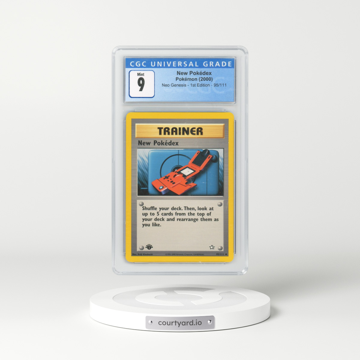 2000 Neo Genesis #95/111 New Pokédex - 1st Edition (CGC 9 MINT)