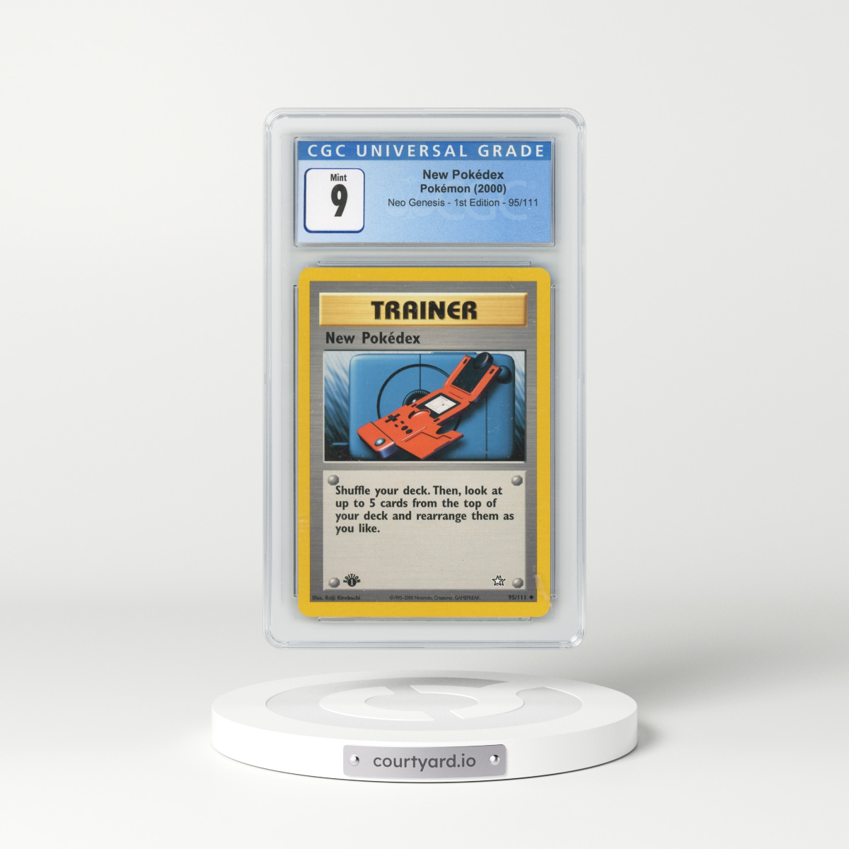 2000 Neo Genesis #95/111 New Pokédex - 1st Edition (CGC 9 MINT)